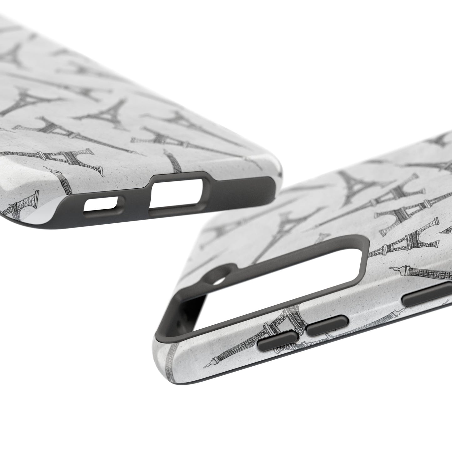 Eifelesque Silver Phone Case