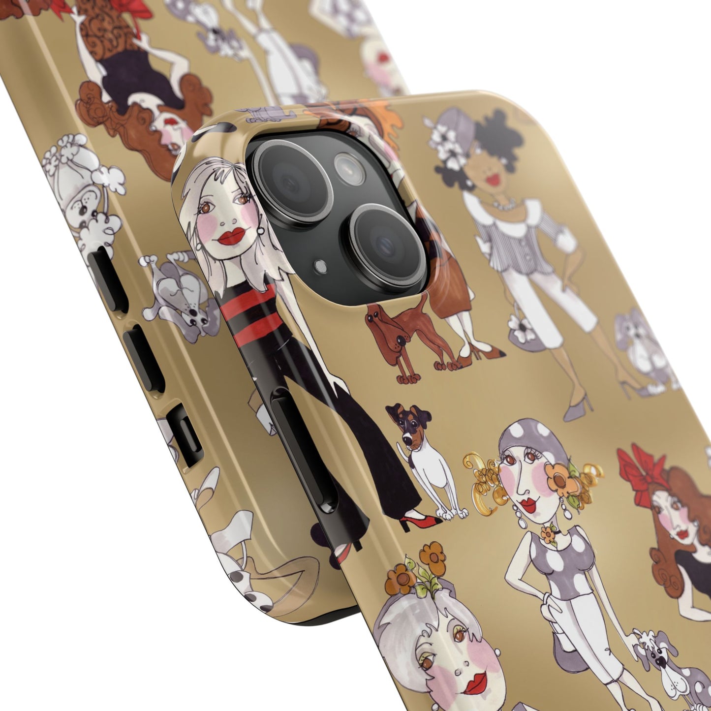 Dog Ladies Tan Phone Case