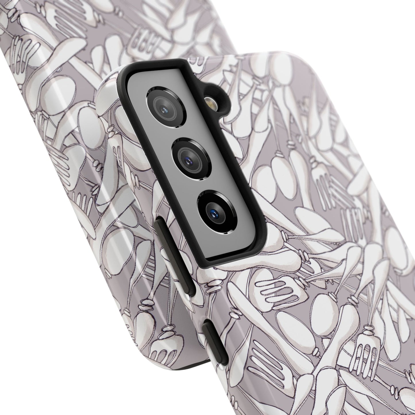 Silverware Wars Silver Phone Case