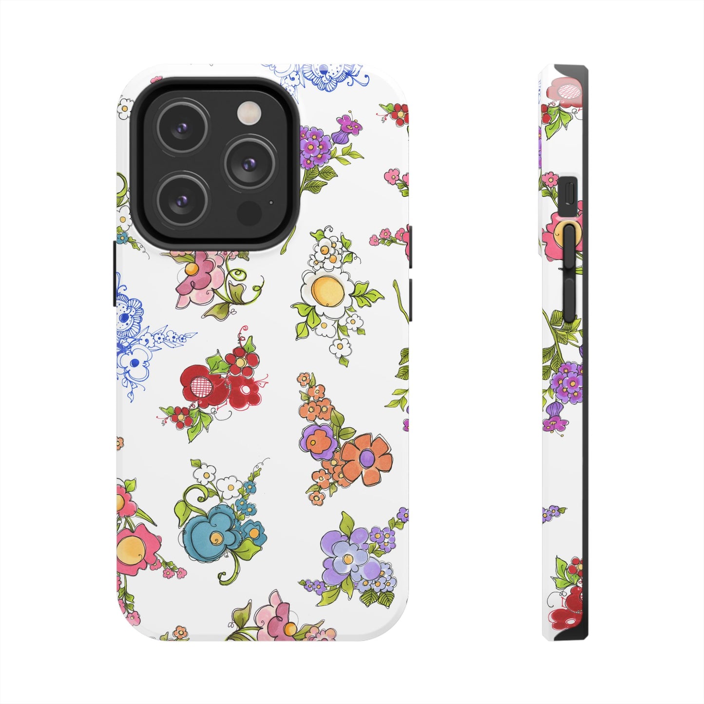 Mixed Bouquets White Phone Case