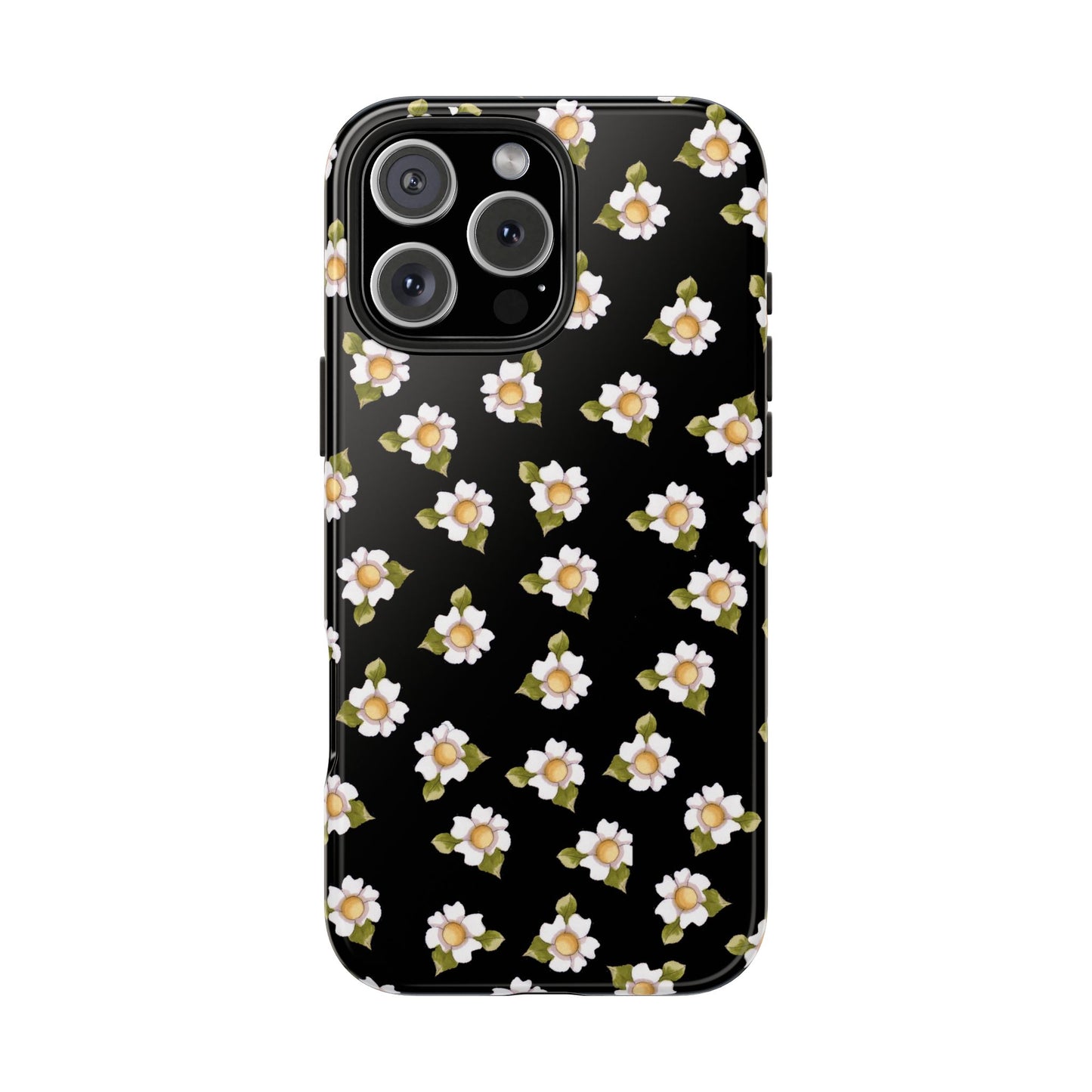 Daisies Black Phone Case