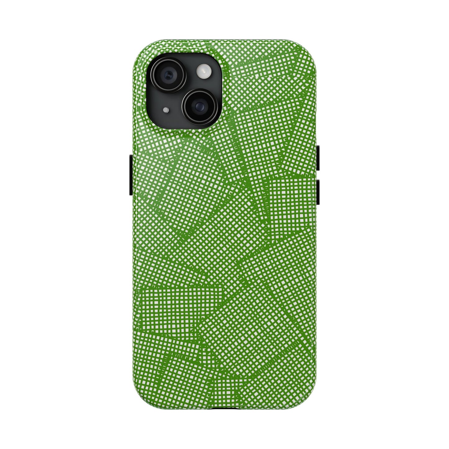 Check Patch Large Green Phone Case