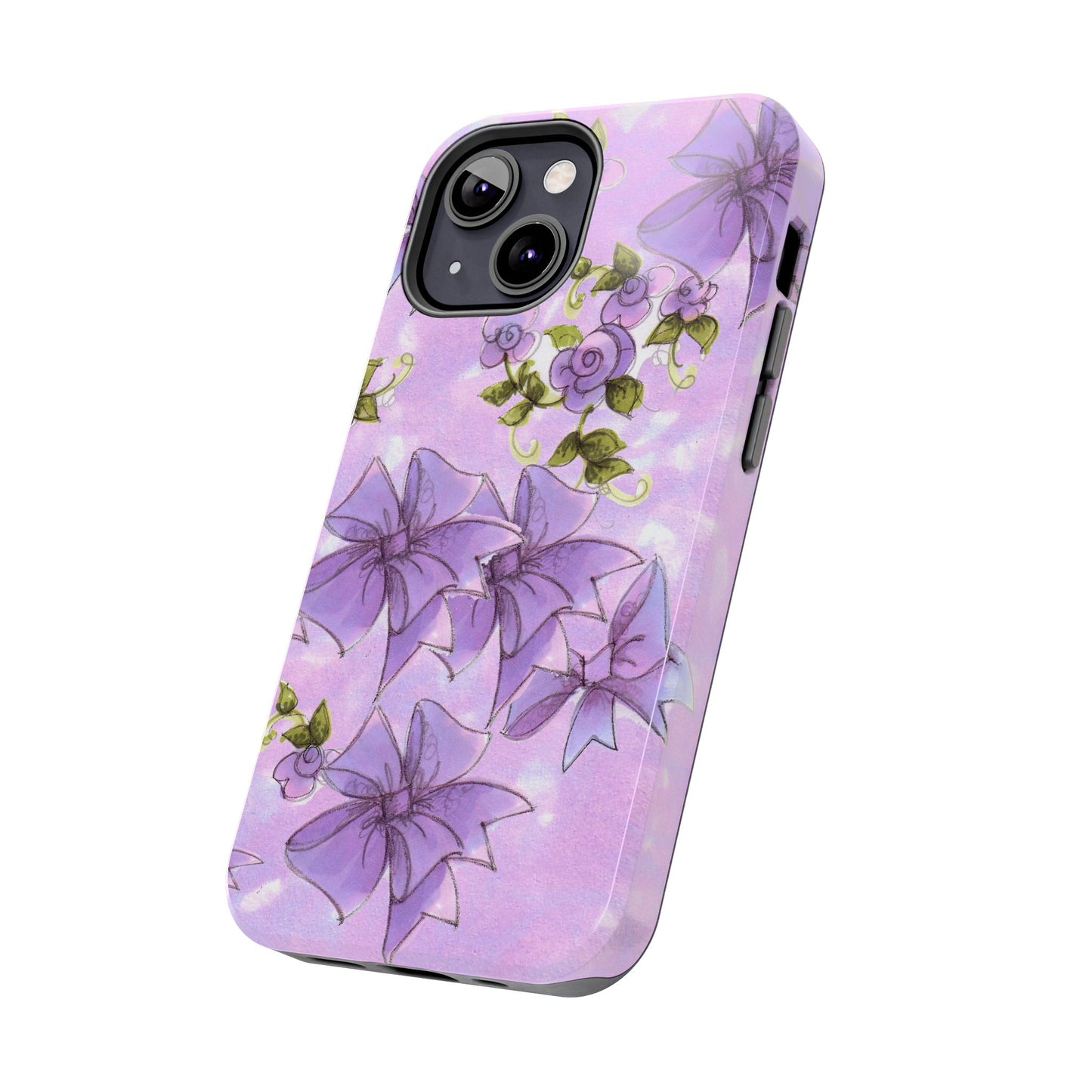 Bows & Flowers Purple Phone Case