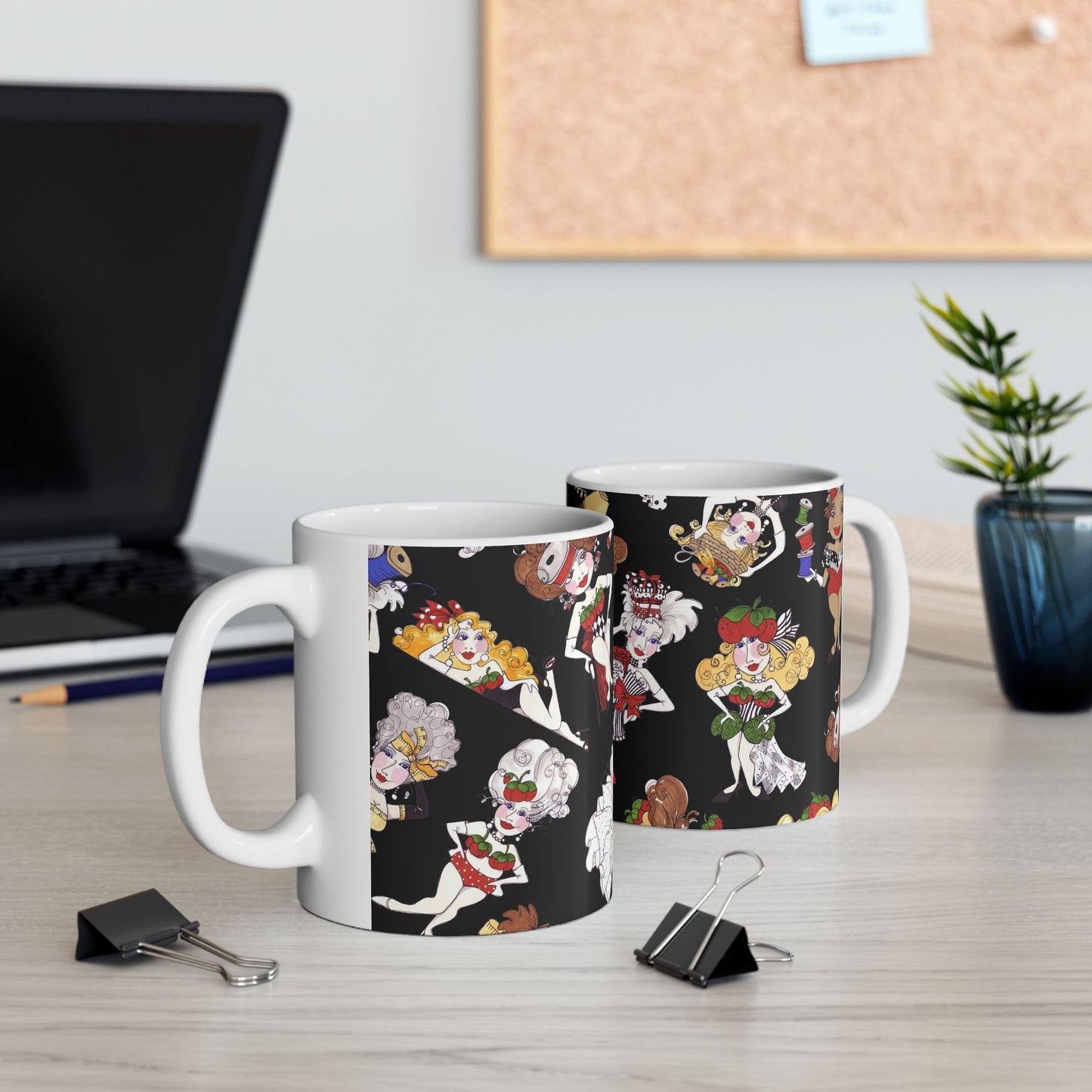 Sew Tossed Black Cup