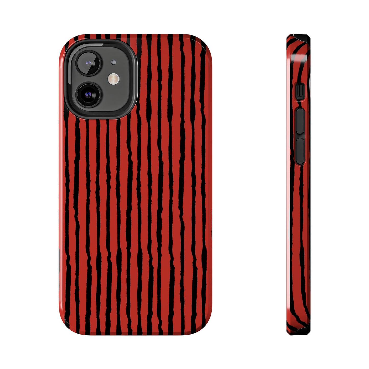 Sorta Stripe Red / Black Phone Case