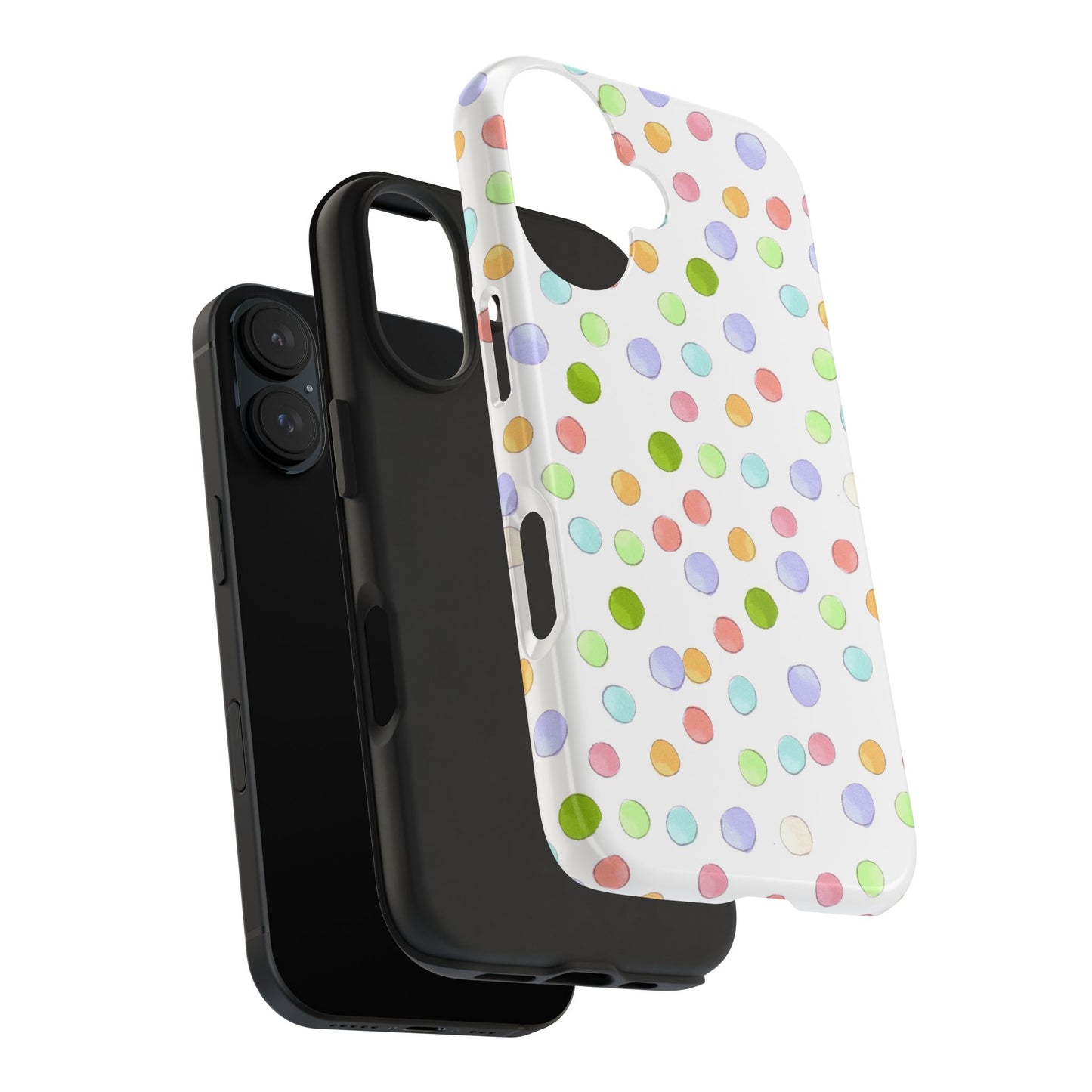 Happy Dots White Phone Case