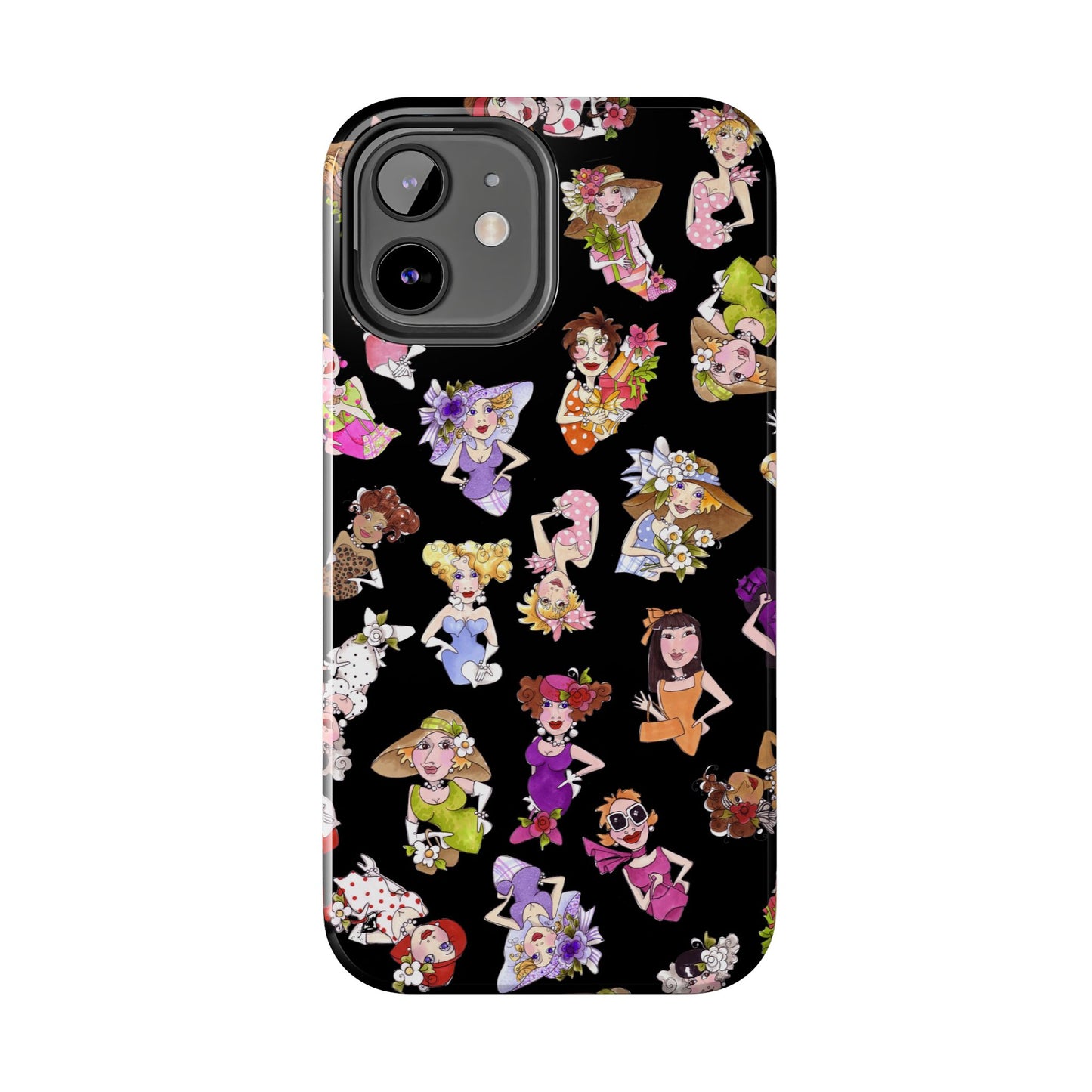 Fast Women Tossed Black Phone Case