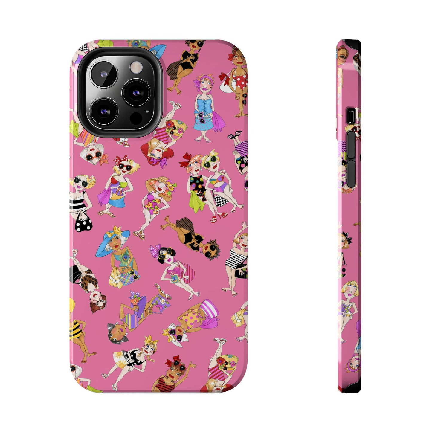 Tossed Beauties Pink Phone Case