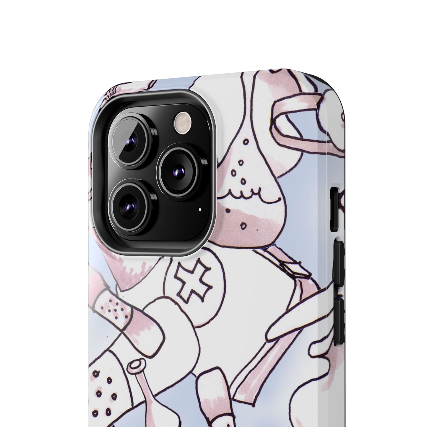 Med Stuff Blue Phone Case