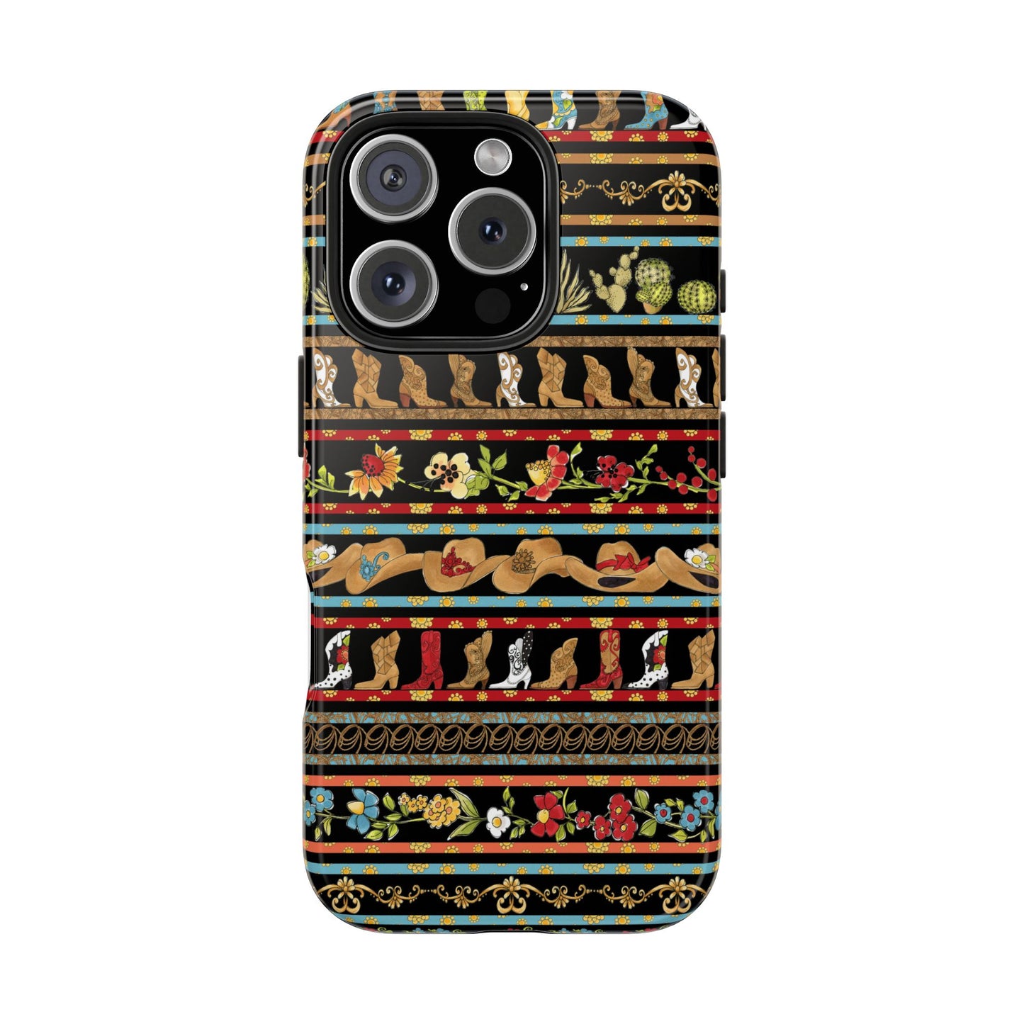 Whoa Borders Black Phone Case