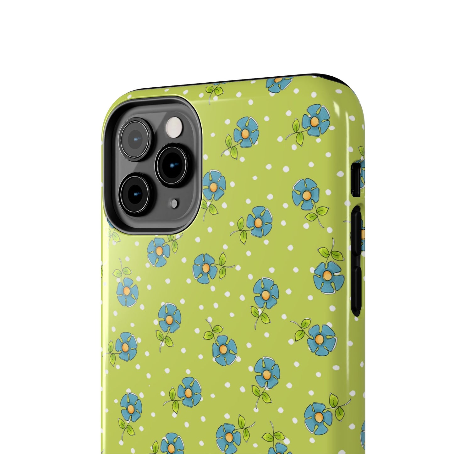 Daisy Dots Green Phone Case