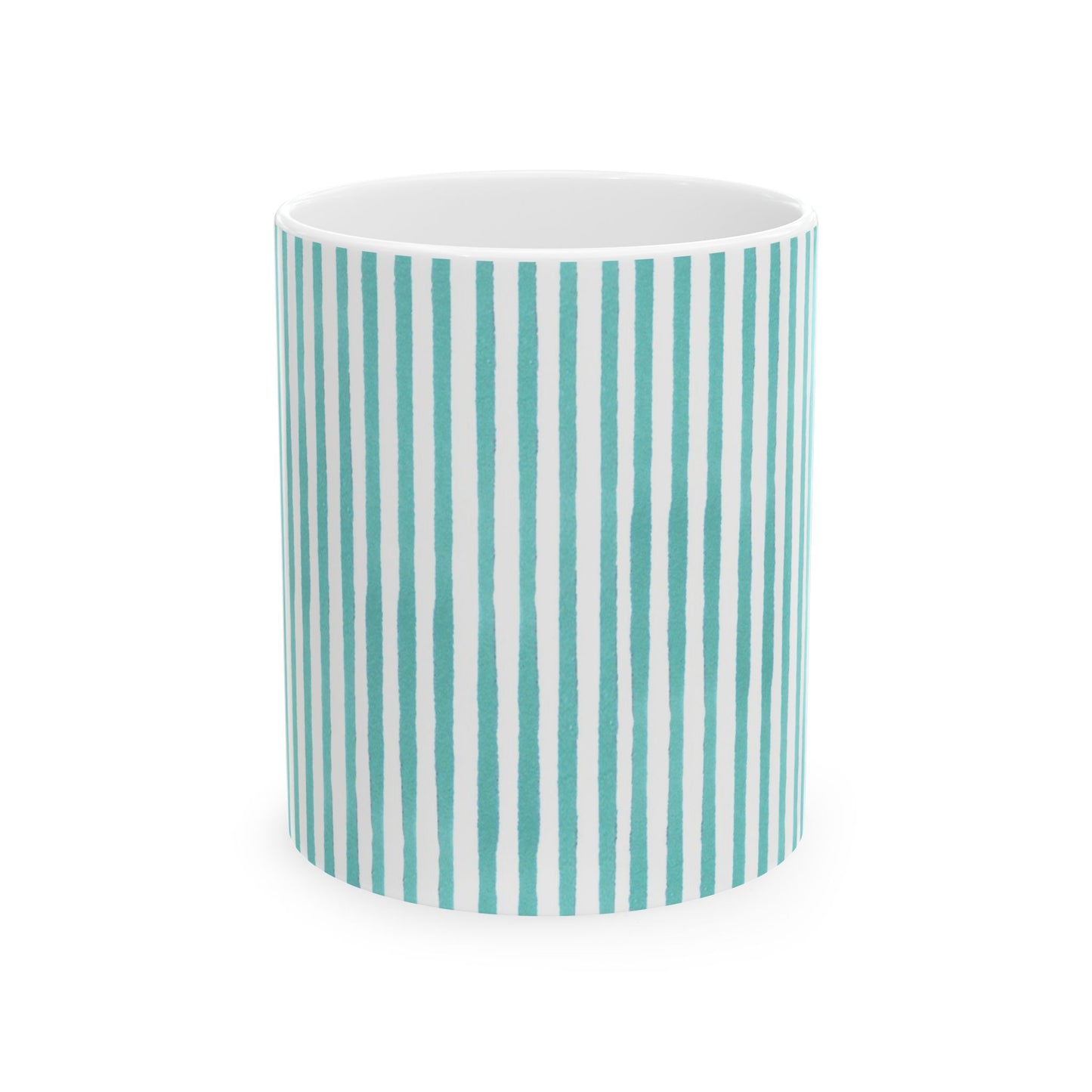 Lazy Stripe Turquoise Cup