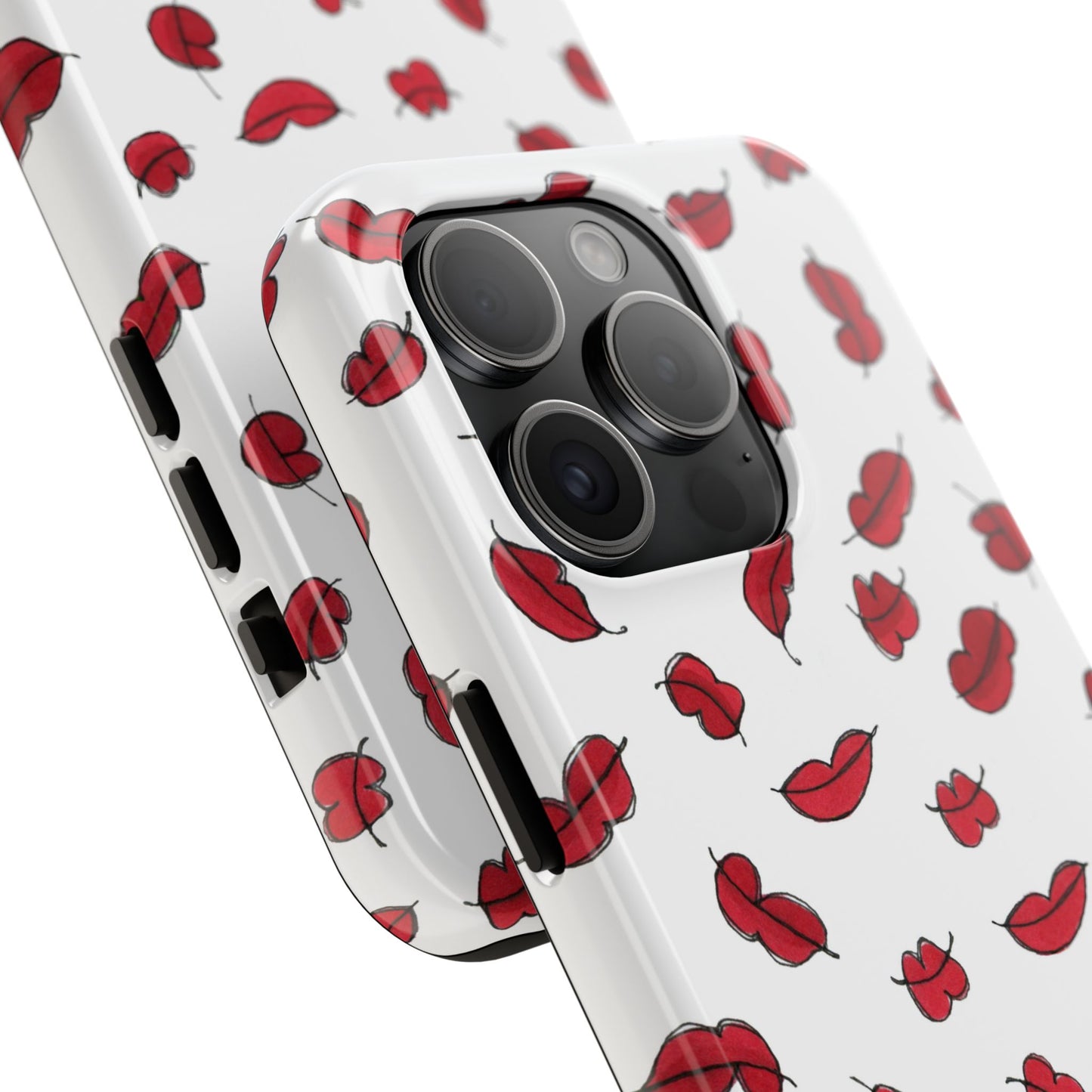 Lotsa Lips White Phone Case