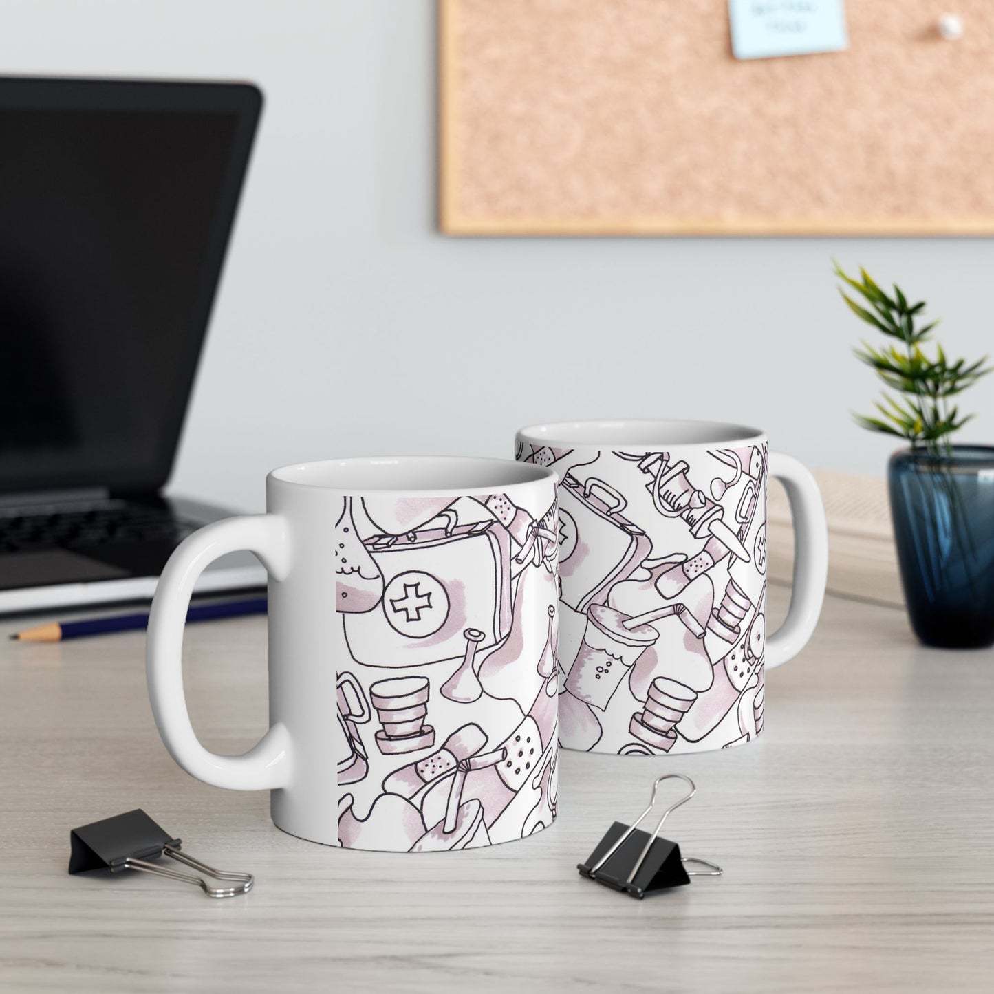Med Stuff White Cup