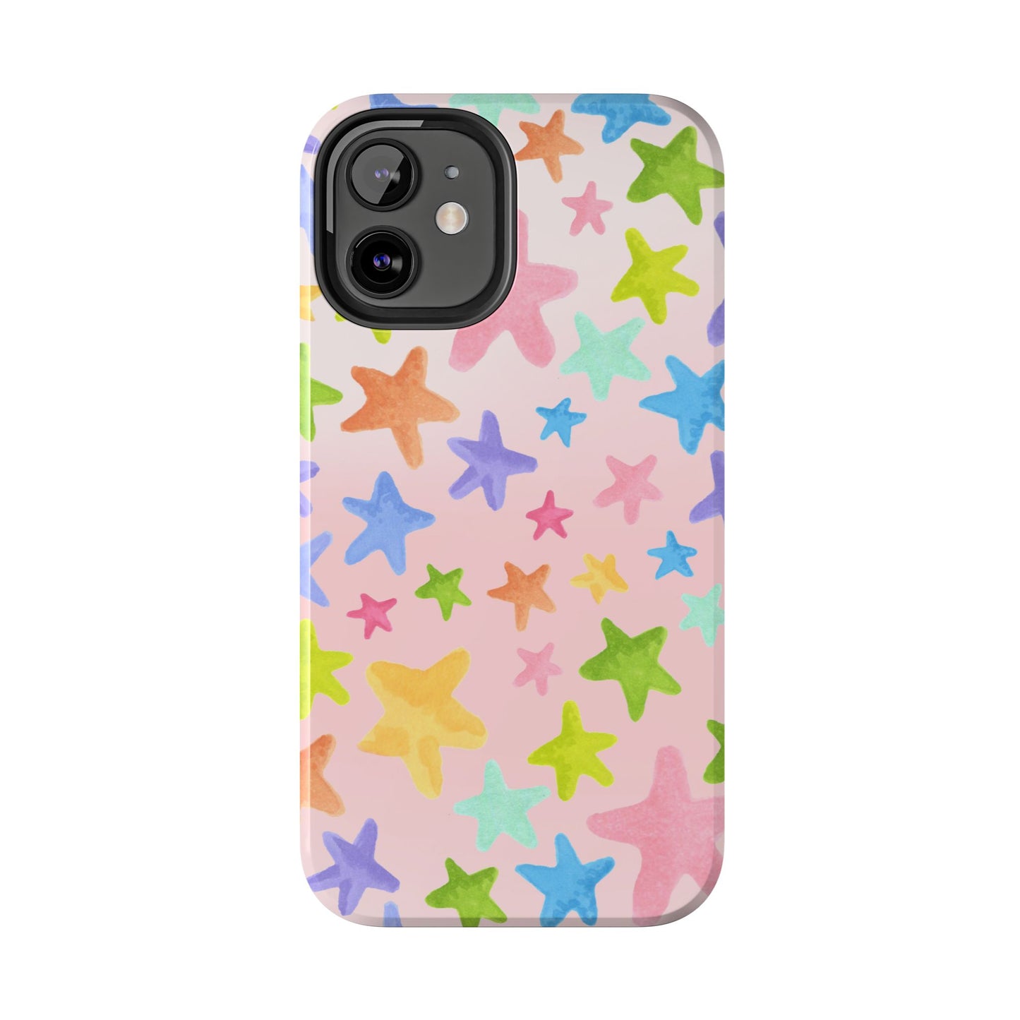 Happy Stars Pink Phone Case