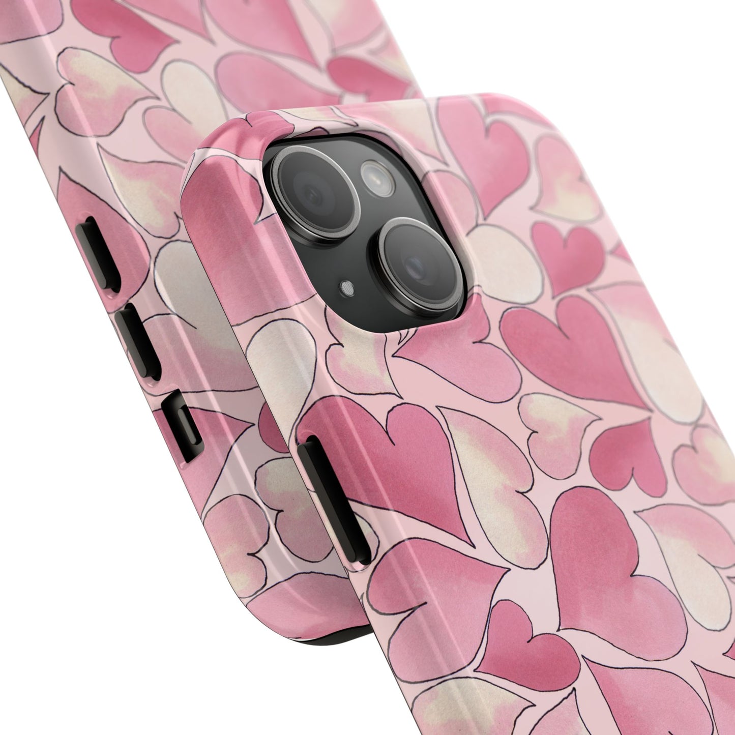 Hearts Pink Sky Phone Case