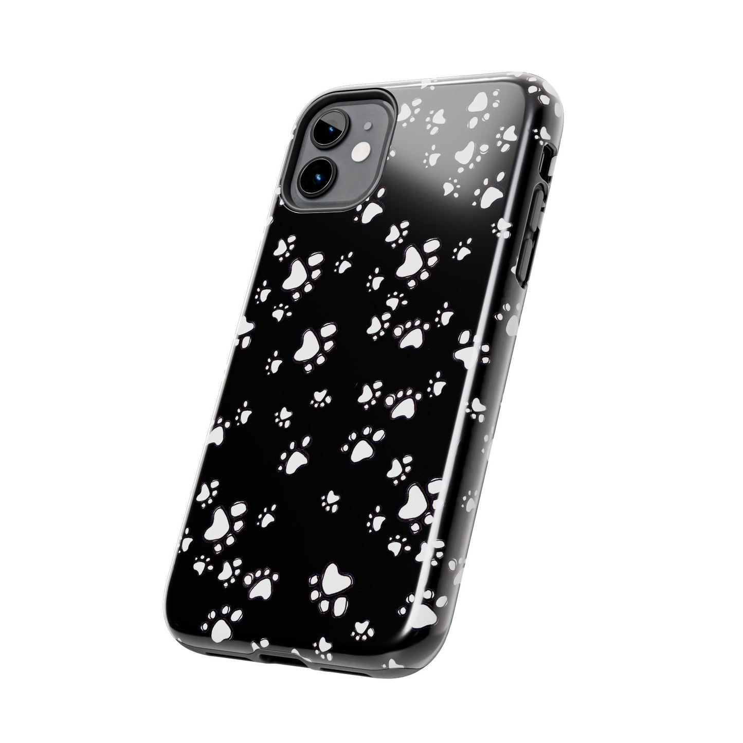 Paw Flakes Black Phone Case