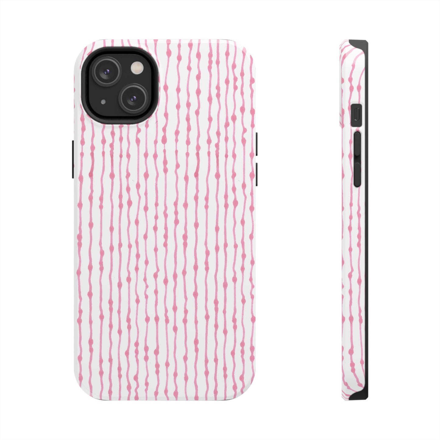 Faux Seersucker White / Pink Phone Case
