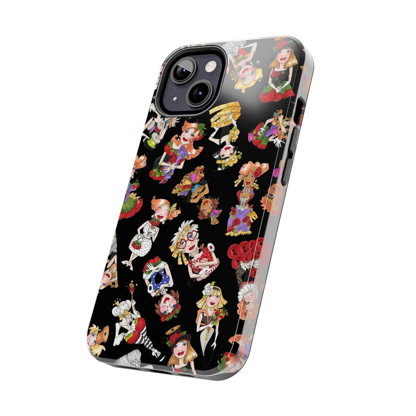 Curious Toss Black Phone Case