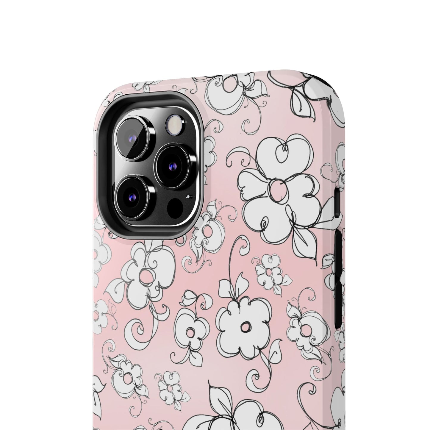 Lady Flowers Pink Sky Phone Case