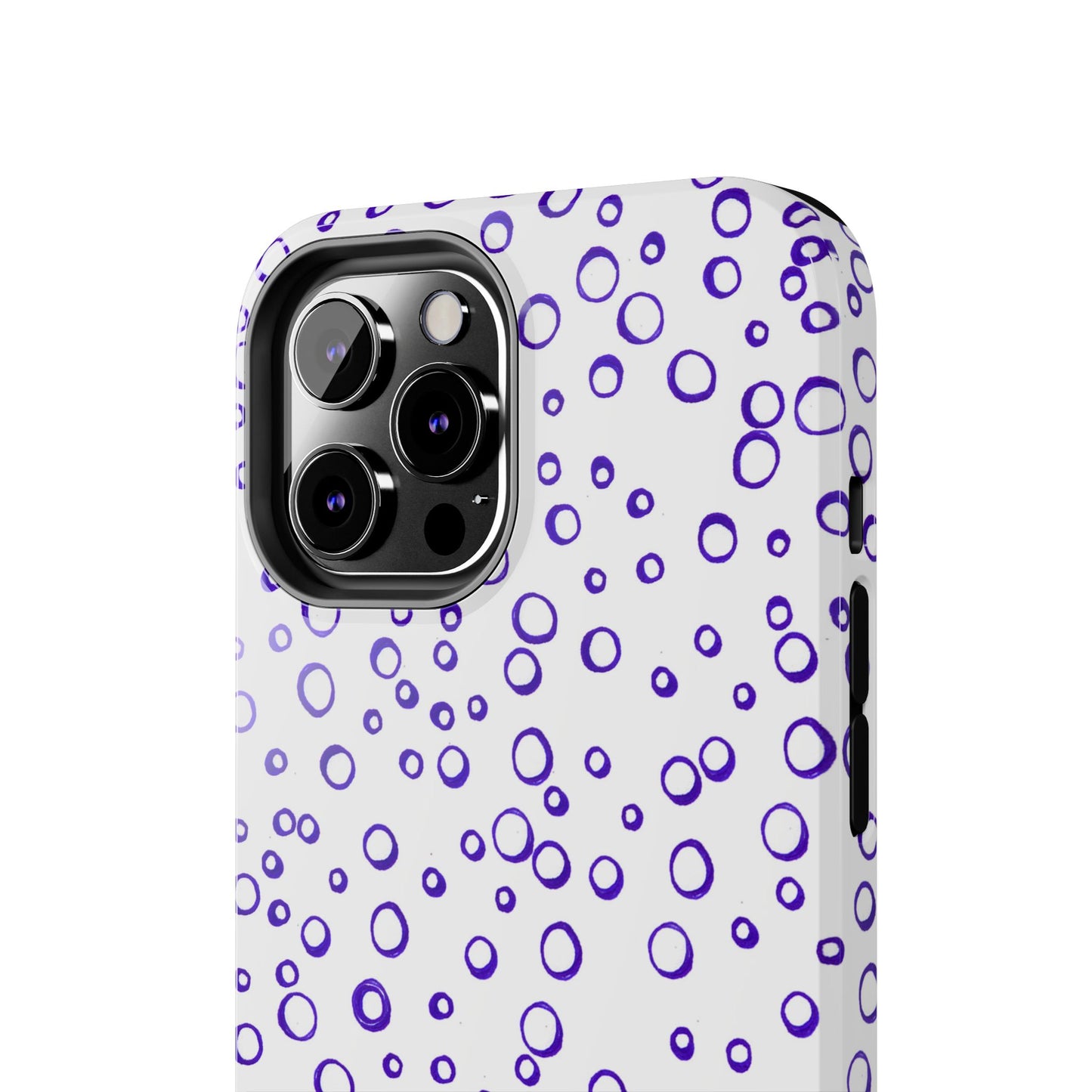 Blue See Through Dots Phone Case