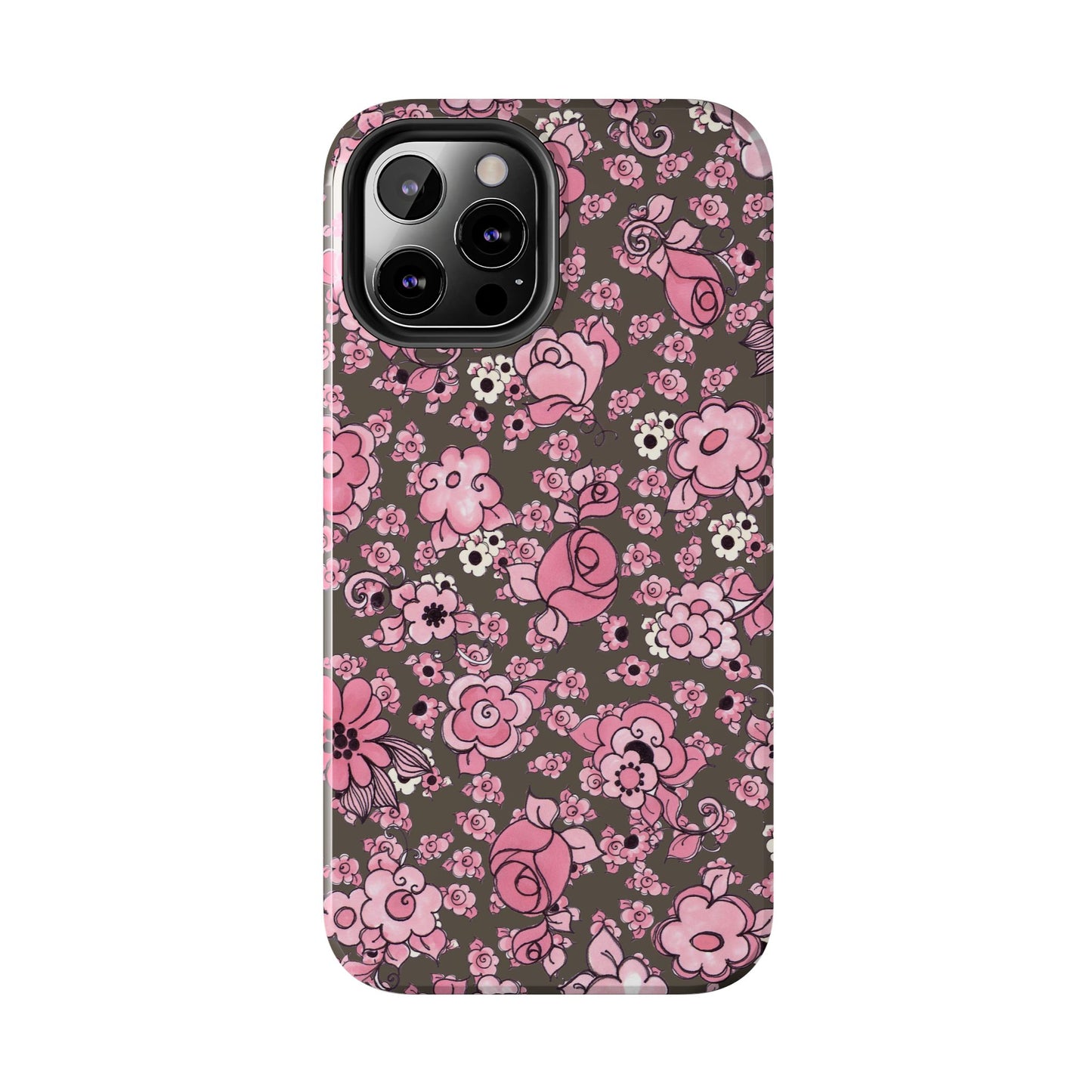 Profuse Posies Mocha Phone Case