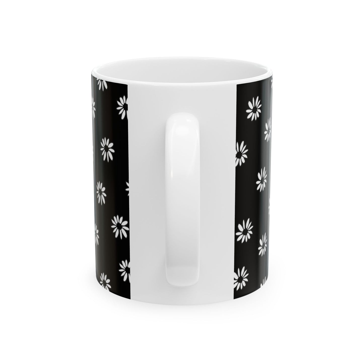 Daisy Dot Black / White Cup