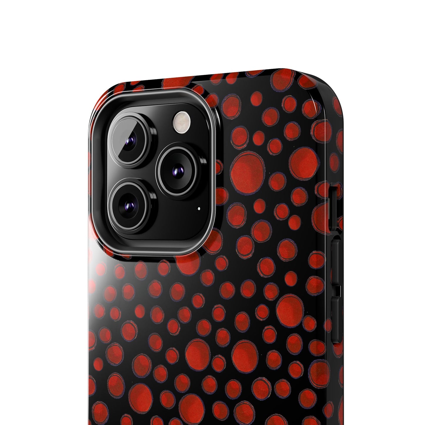 Dot Assortment Black / Red Phone Case