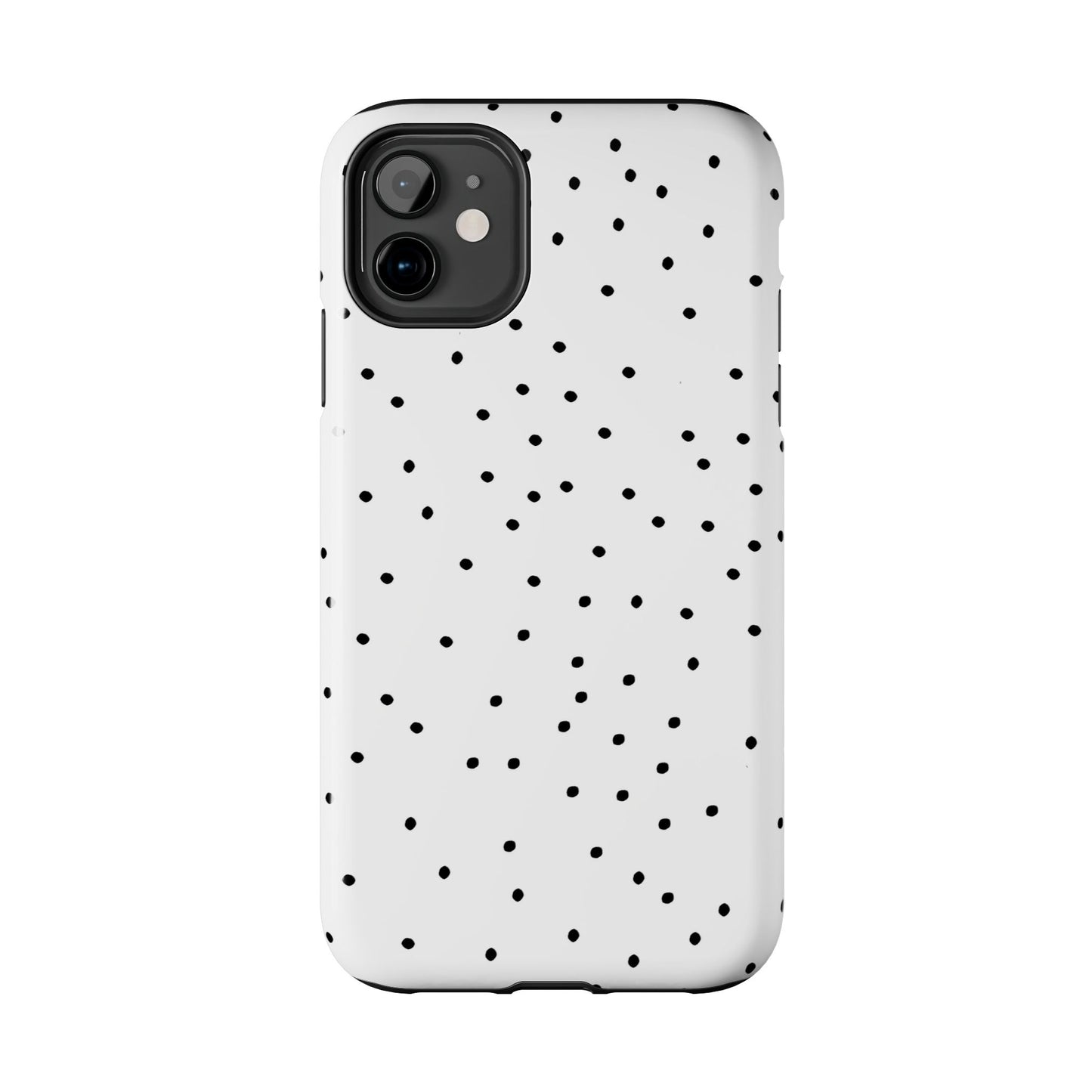 Space Dots White / Black Phone Case