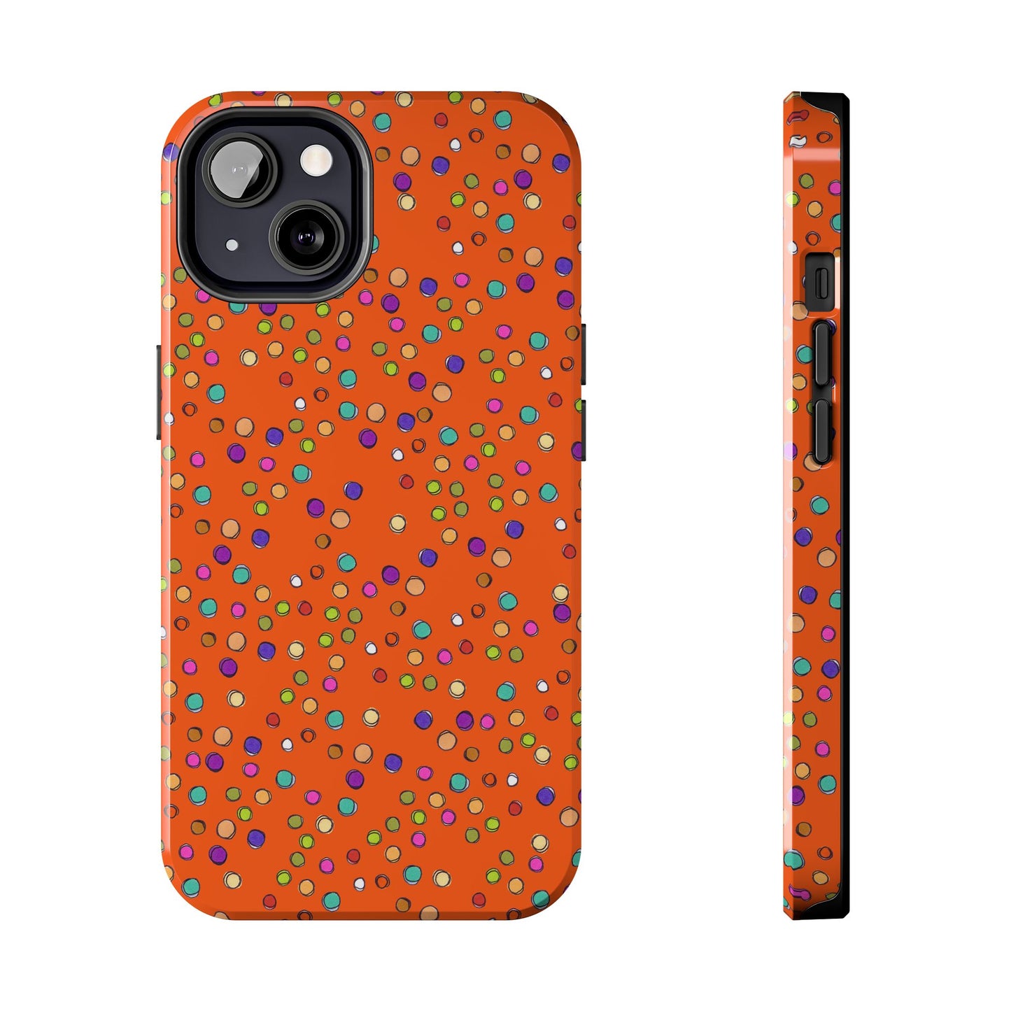 Dog Dots Orange Phone Case