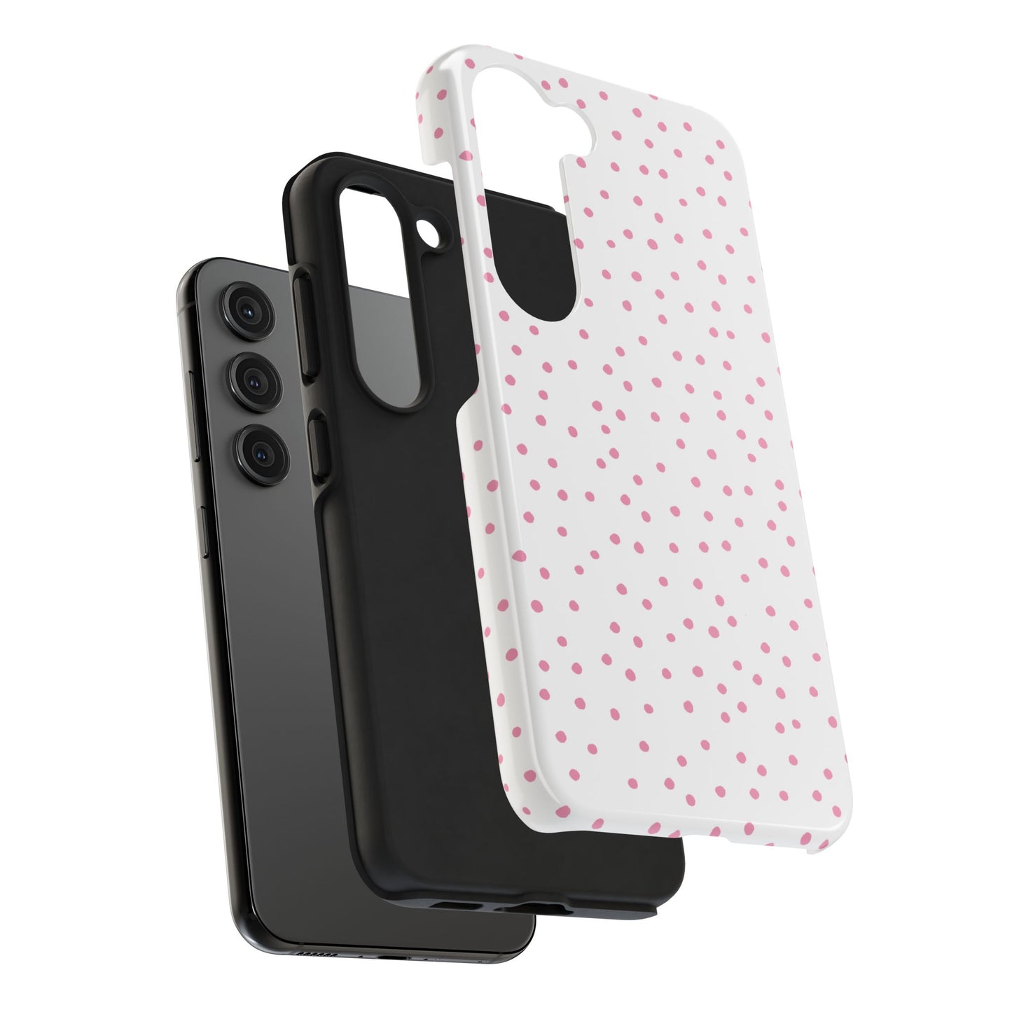 Dinky Dots White / Pink Phone Case