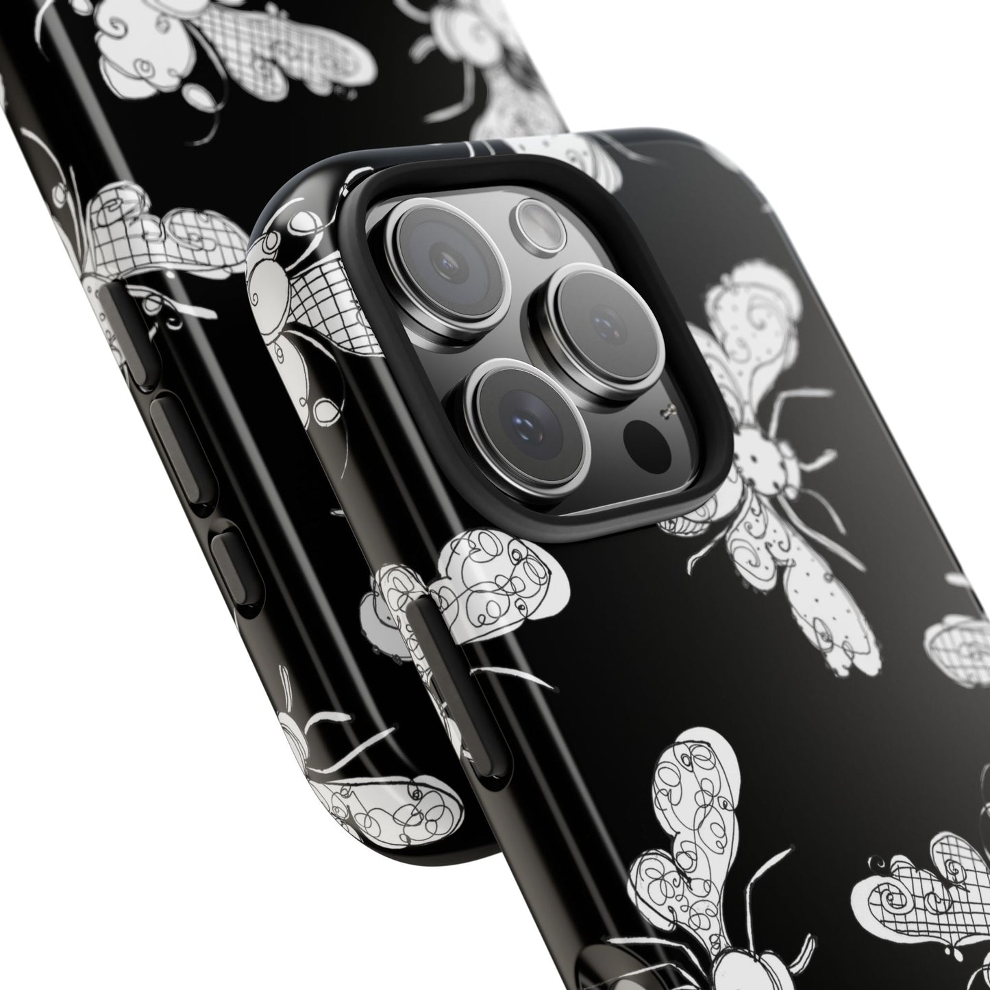 Busy Bee Black Phone Case