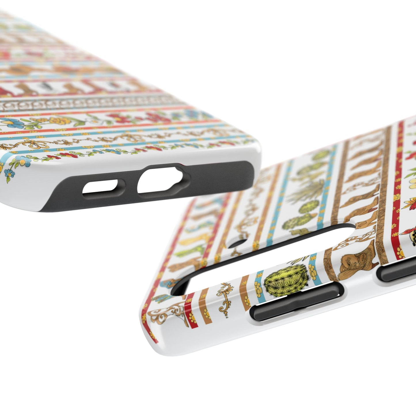Whoa Borders White Phone Case