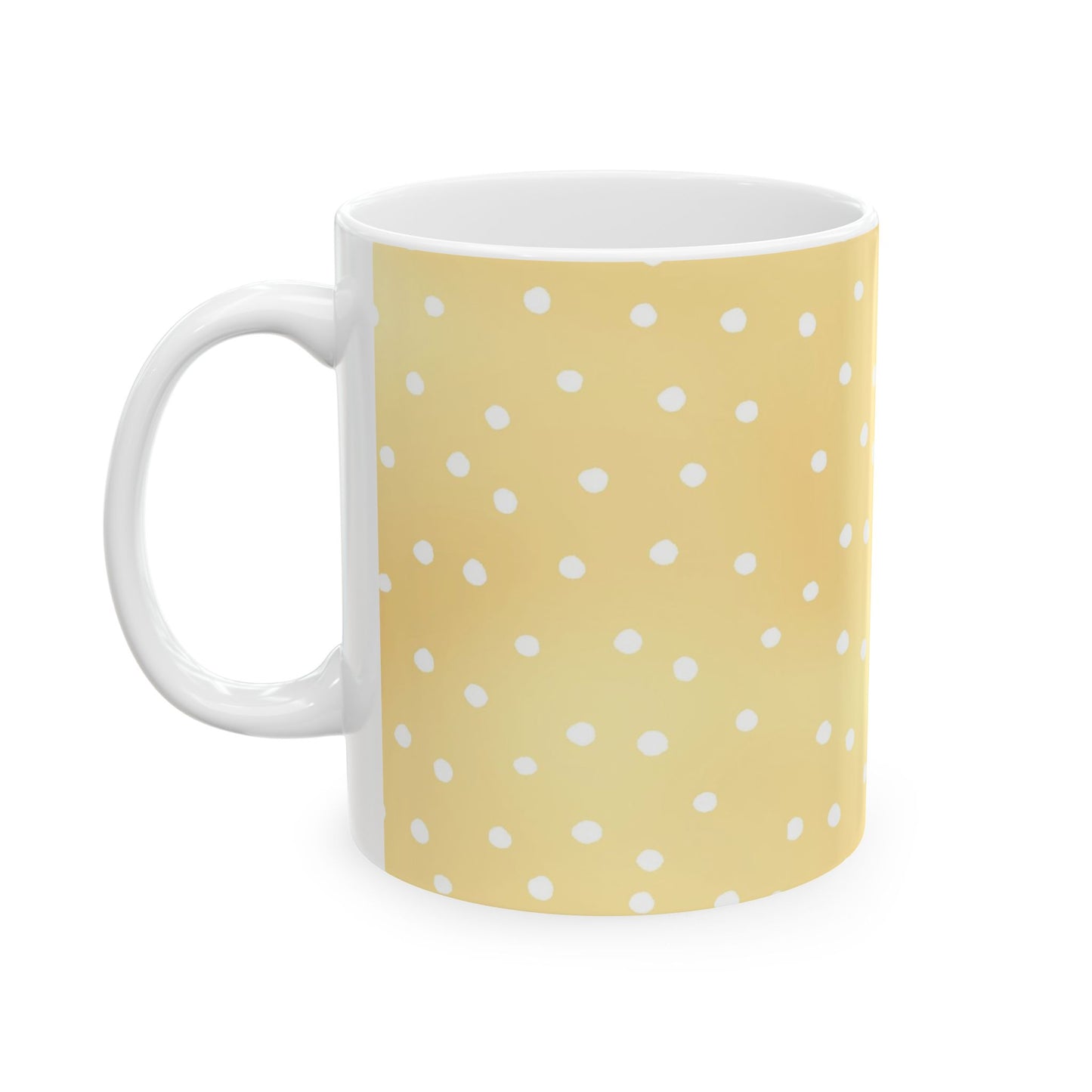 Petite Dots Sunshine / White Cup