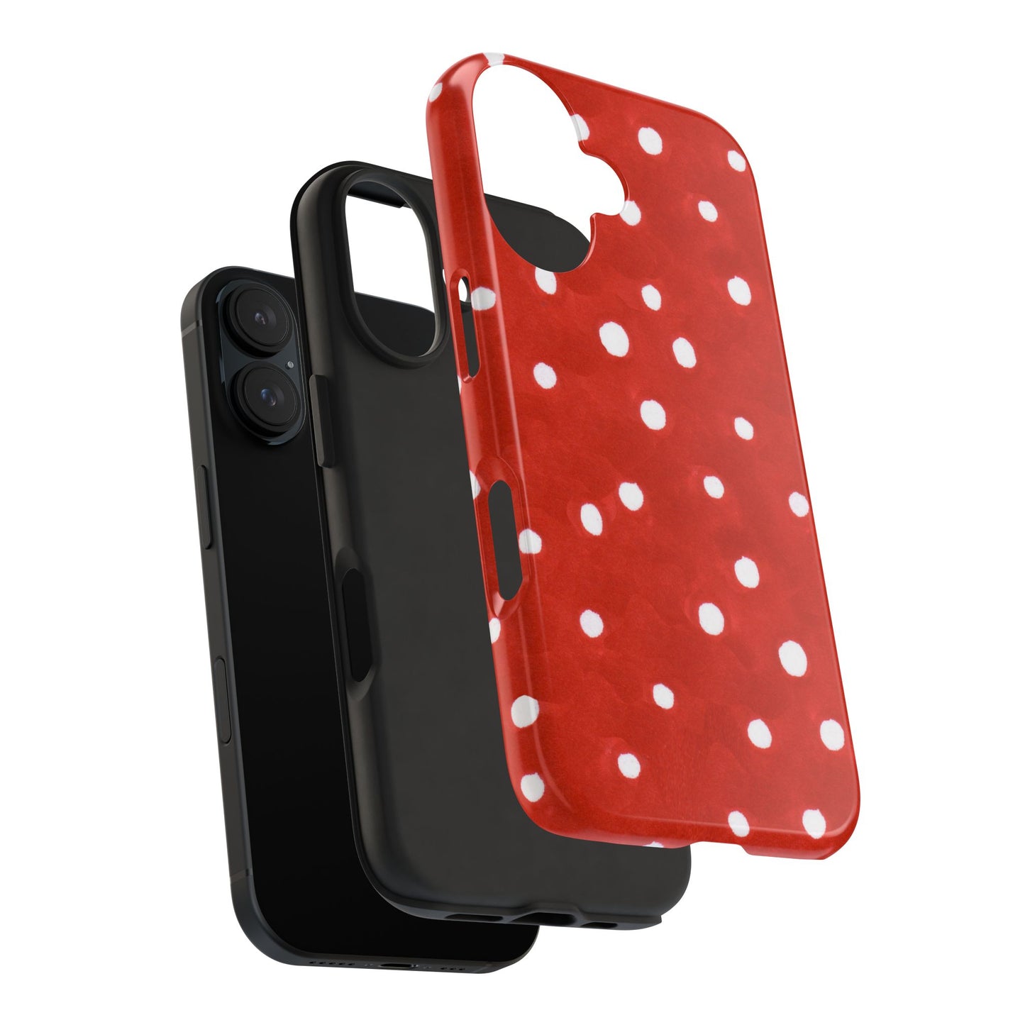 Dots Red Phone Case