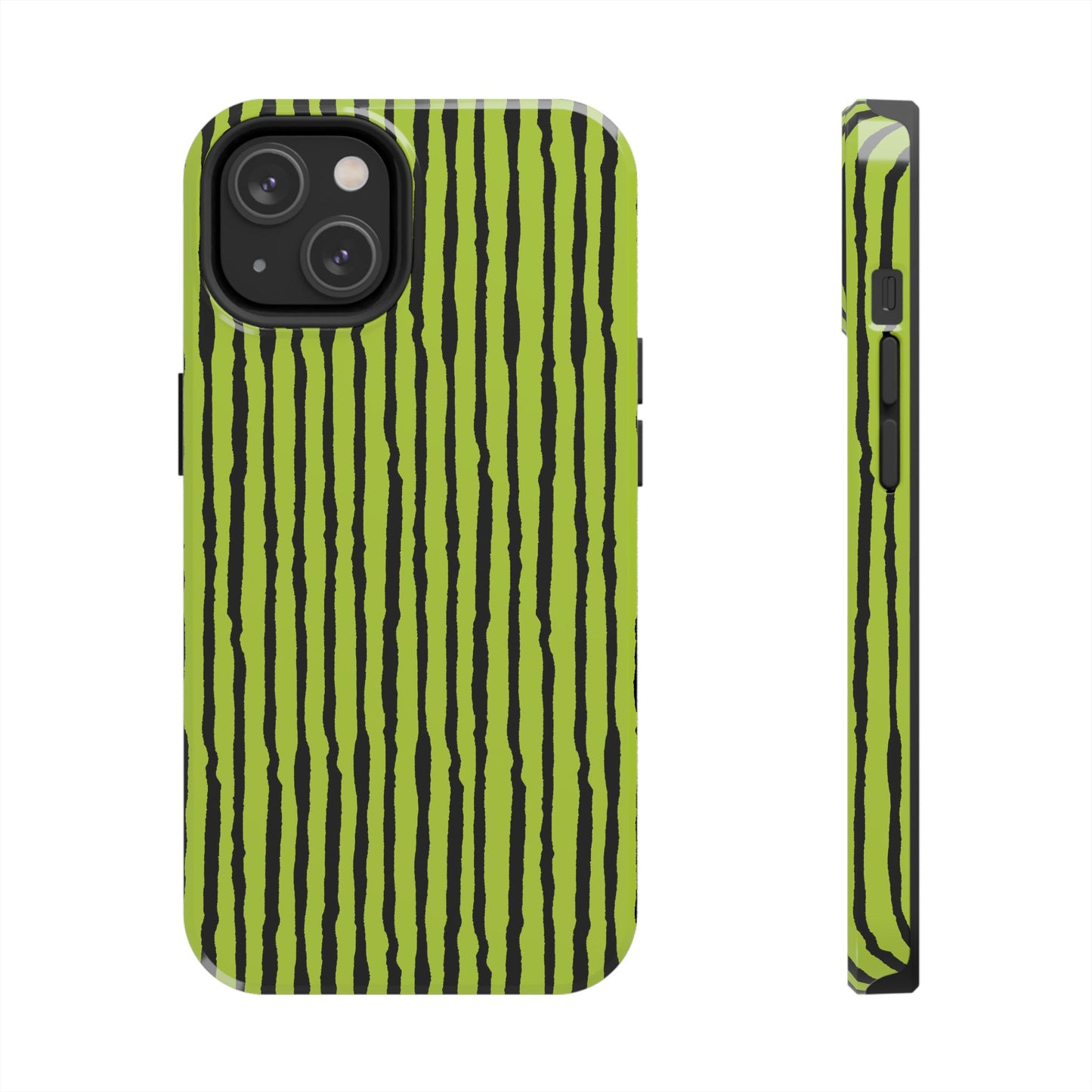 Sorta Stripe Green / Black Phone Case