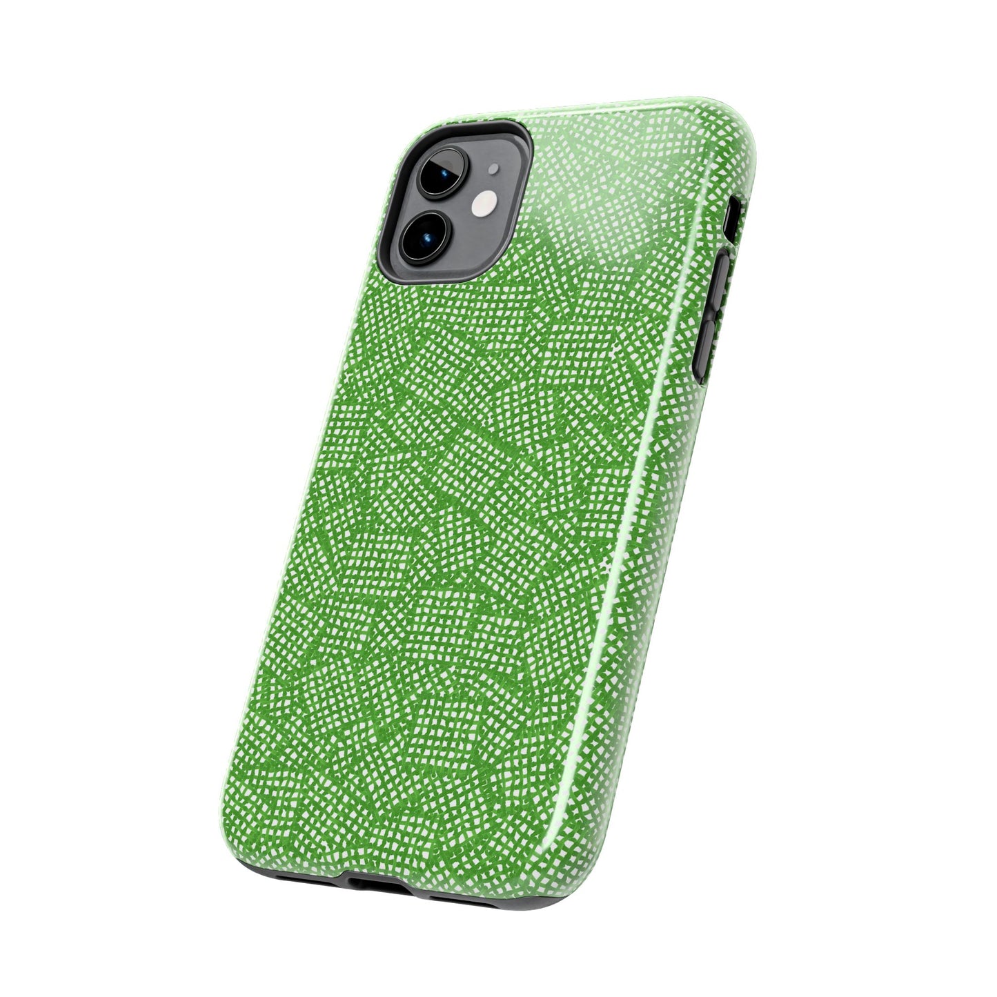 Check Patch Small Green Phone Case