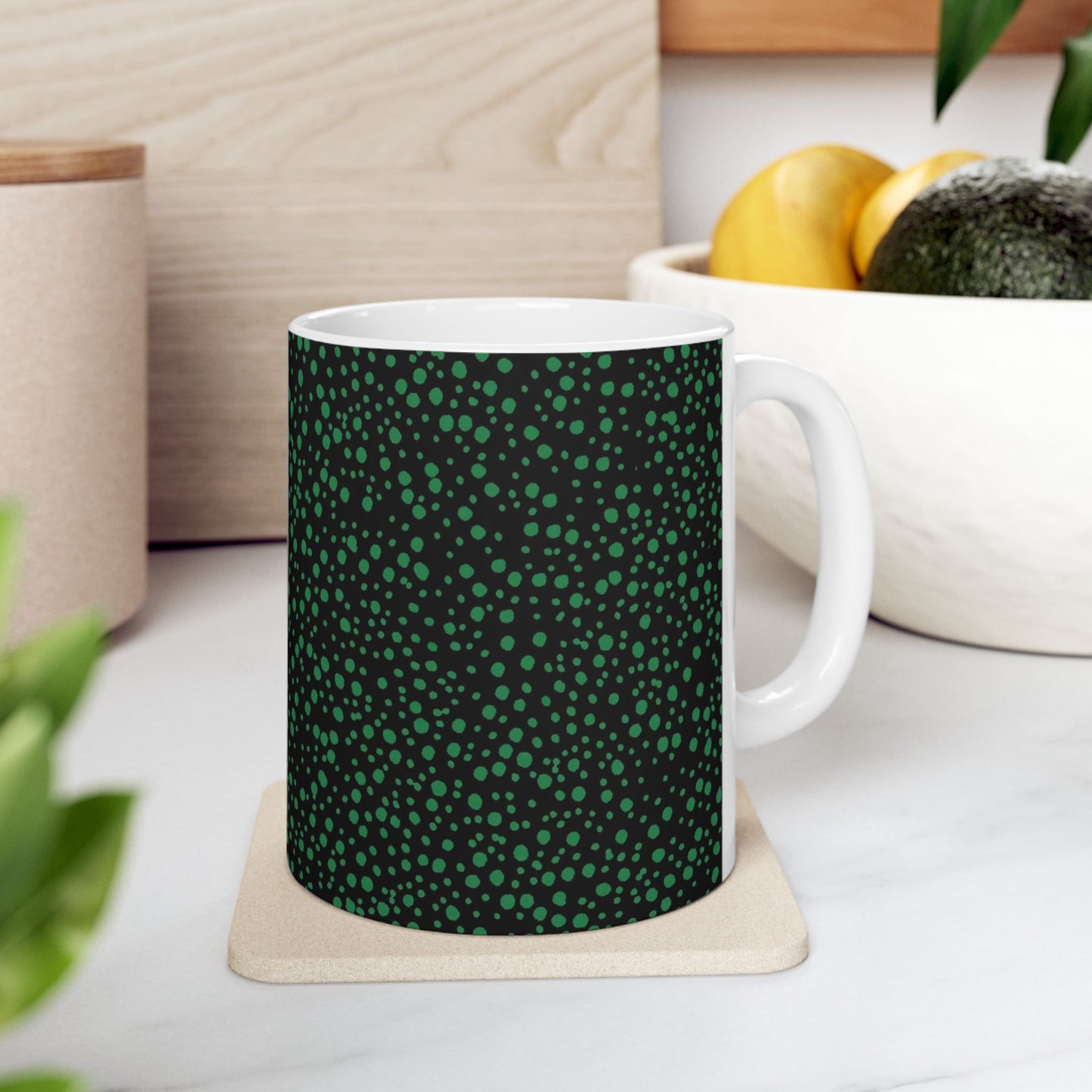 Confetti Black / Green Cup