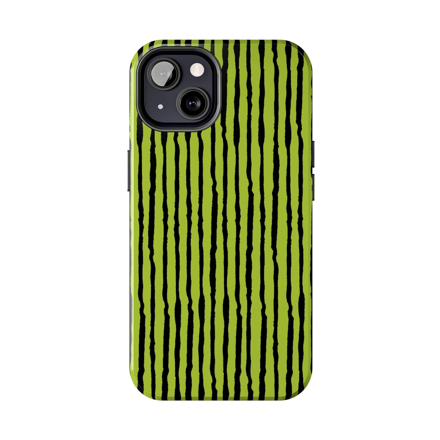 Sorta Stripe Green / Black Phone Case