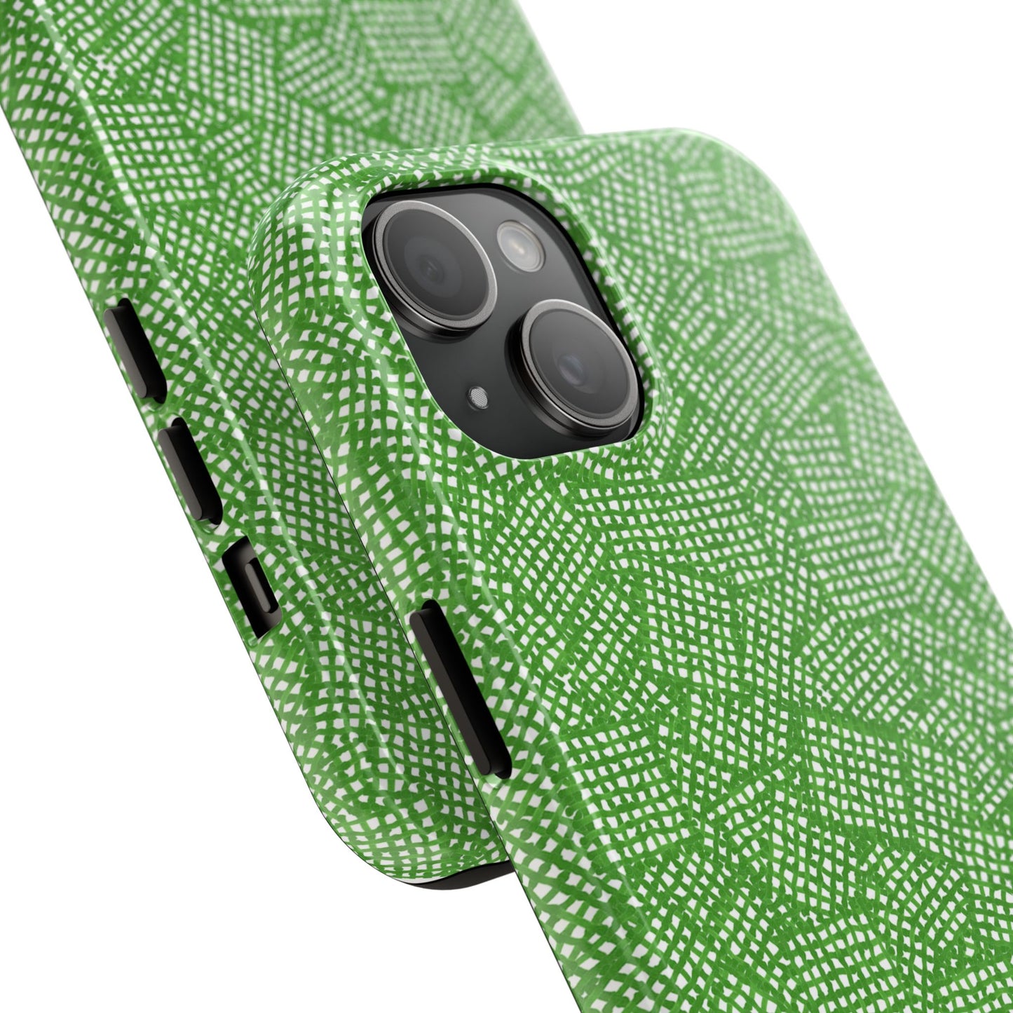 Check Patch Small Green Phone Case