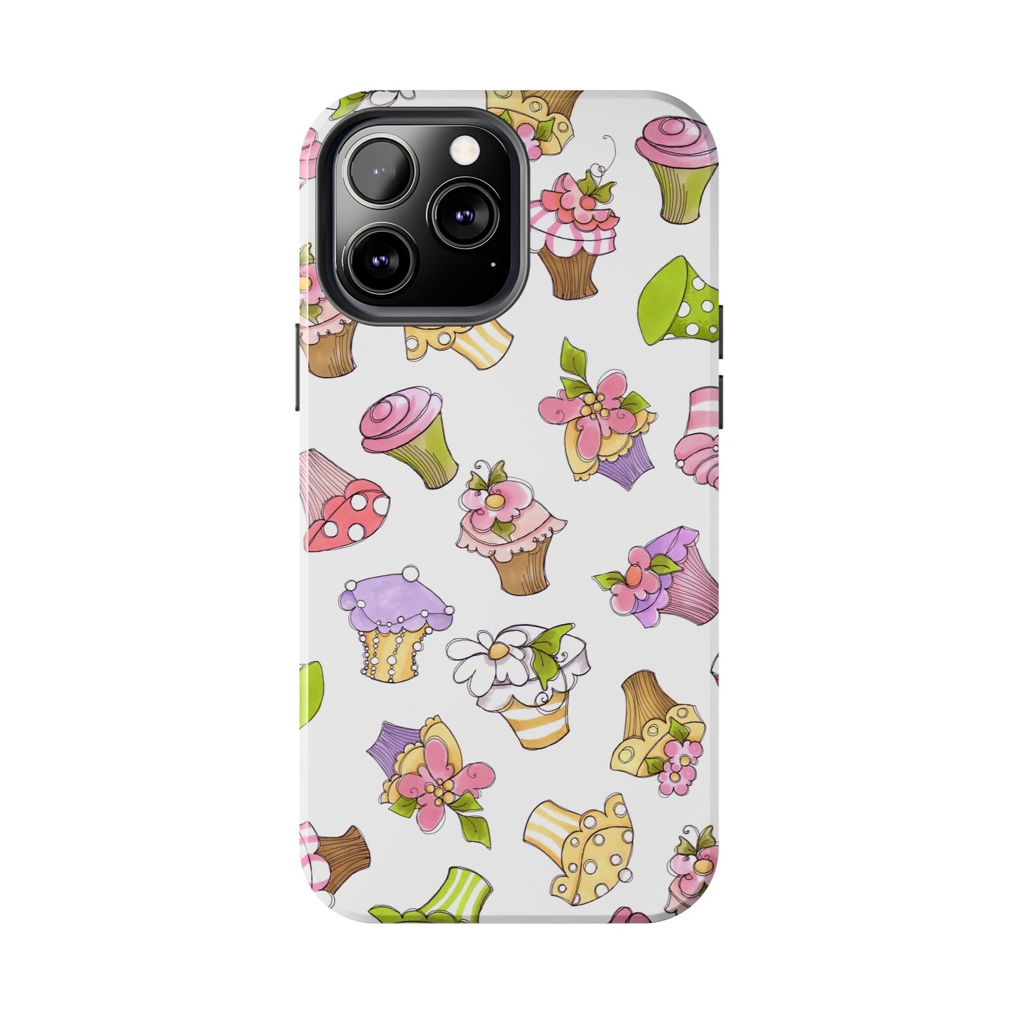 Cupcake Toss White Phone Case