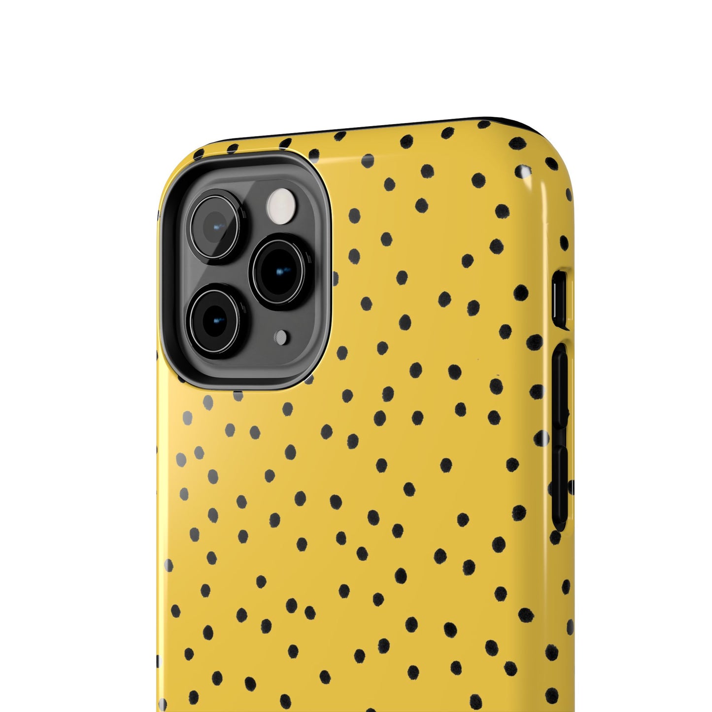 Dinky Dots Yellow / Black Phone Case