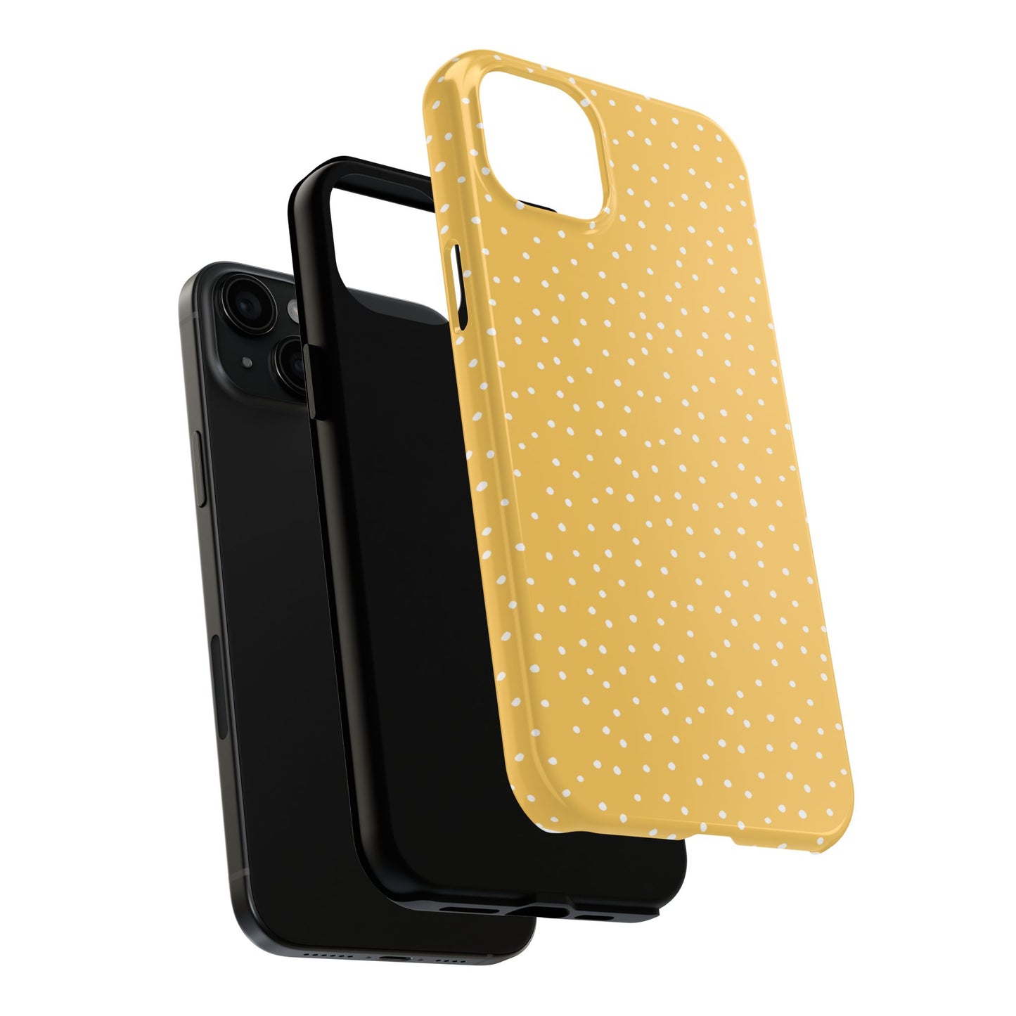 Dinky Dots Yellow / White Phone Case