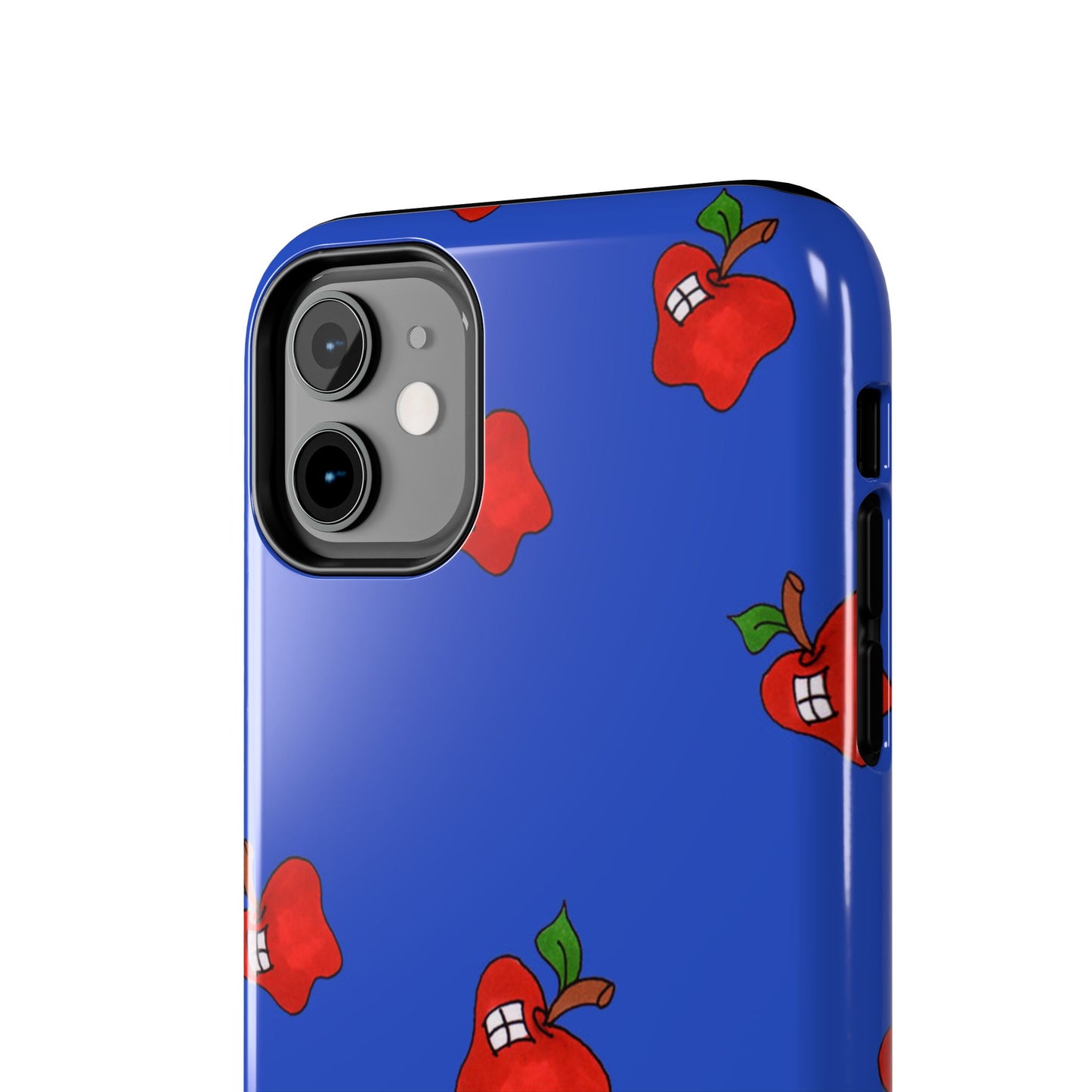 Flying Apples Blue Phone Case