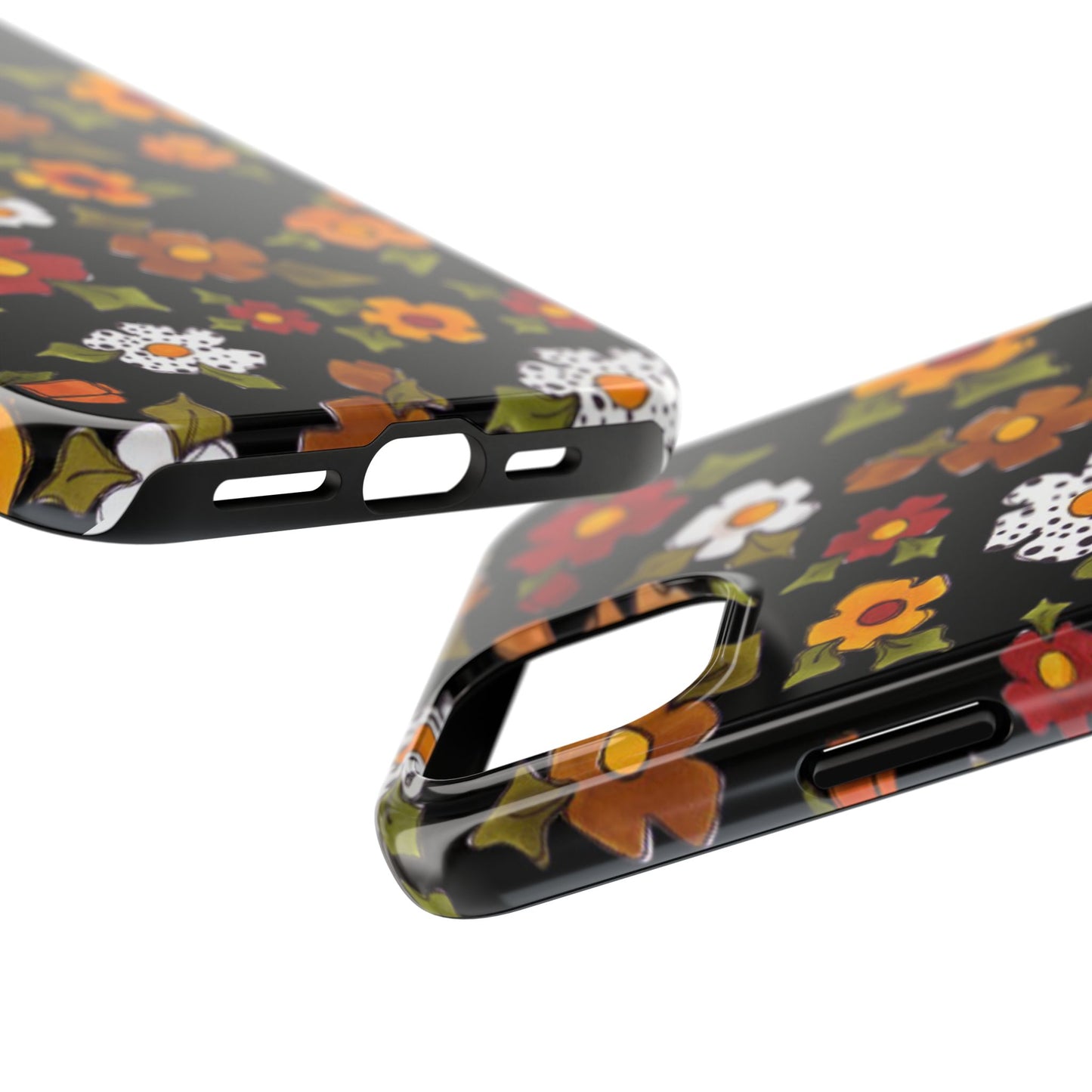 Spice Posie Black Phone Case