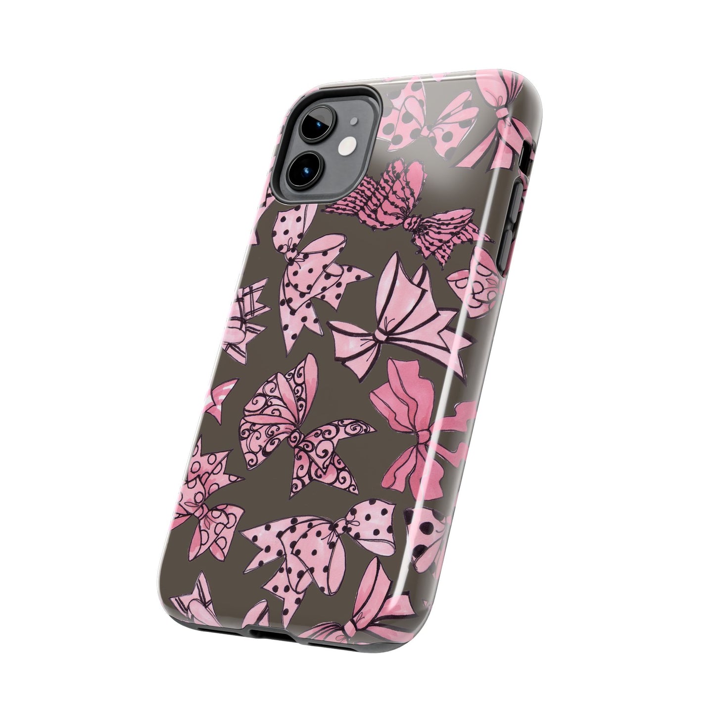 Blushing Bows Mocha Phone Case