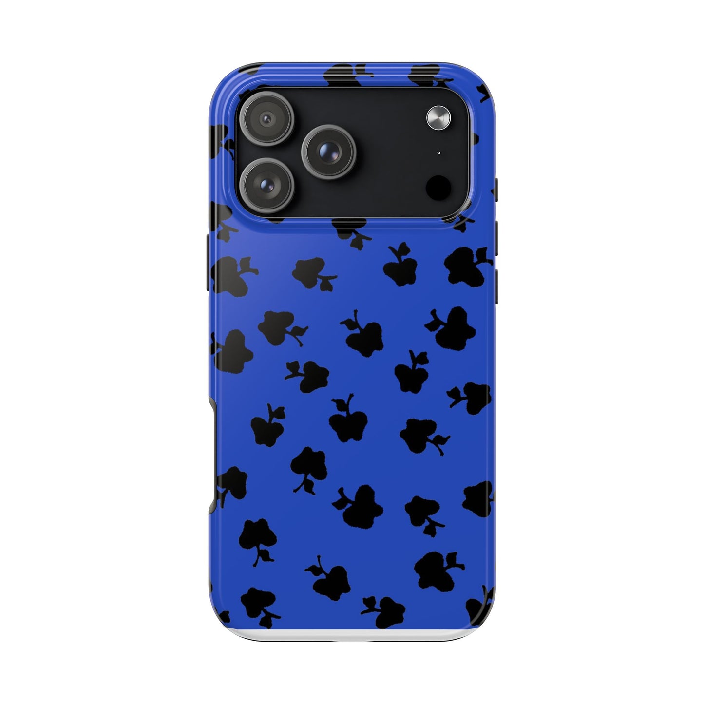 Happy Apples Blue / Black Phone Case