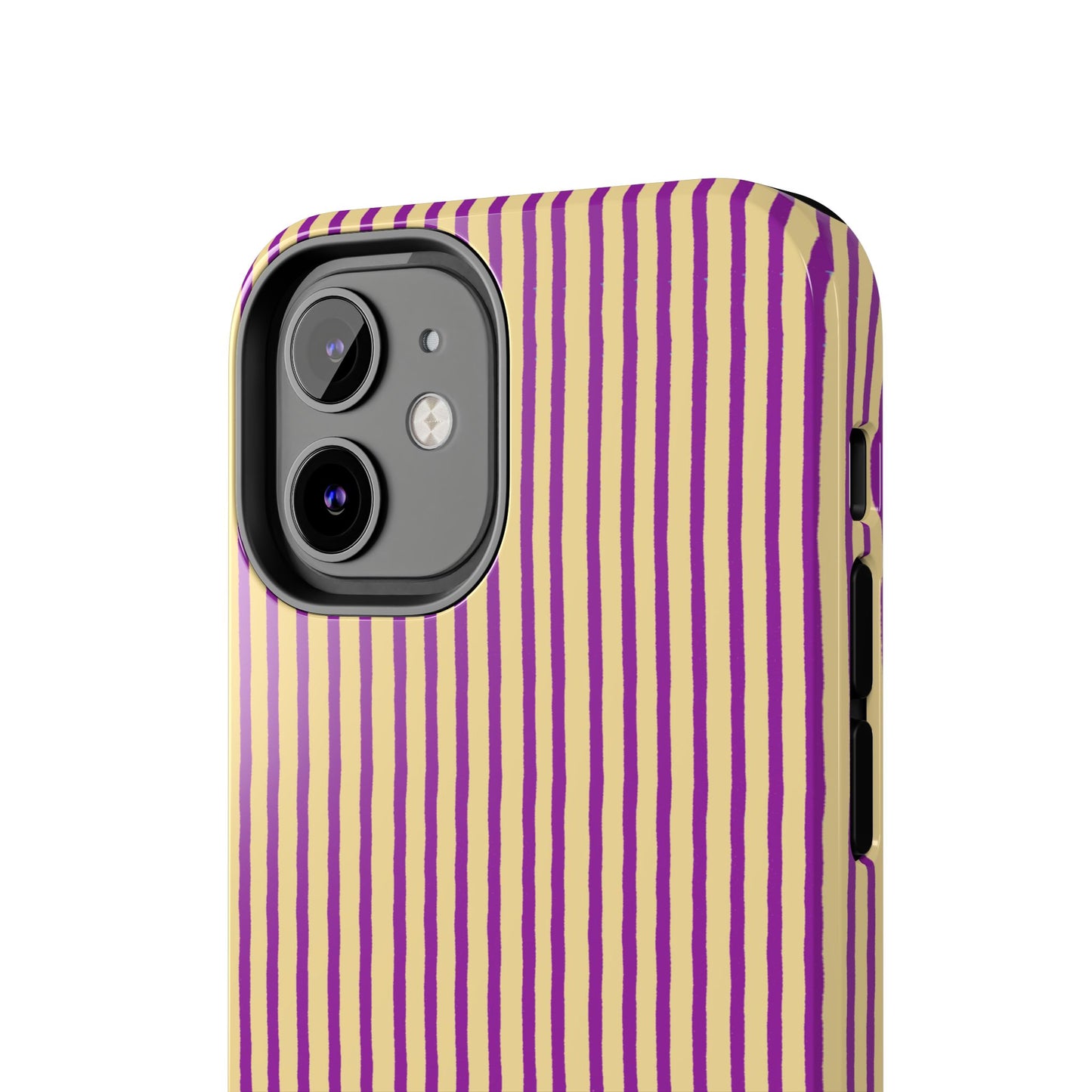 Stripe Yellow / Purple Phone Case