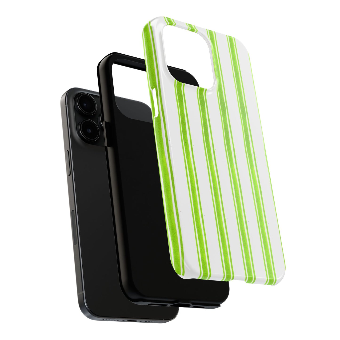 Awning Stripe Lime Phone Case