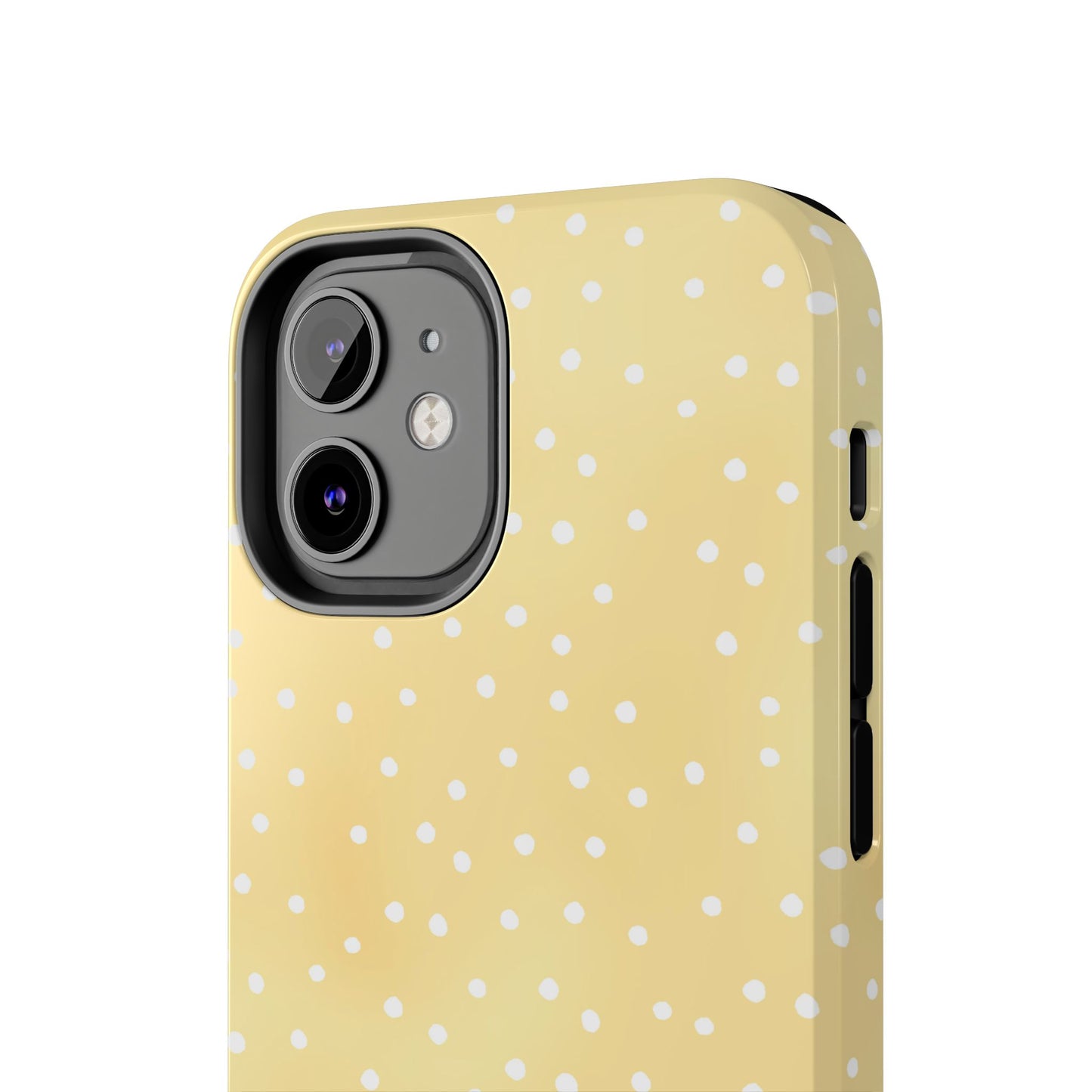Petite Dots Sunshine / White Phone Case